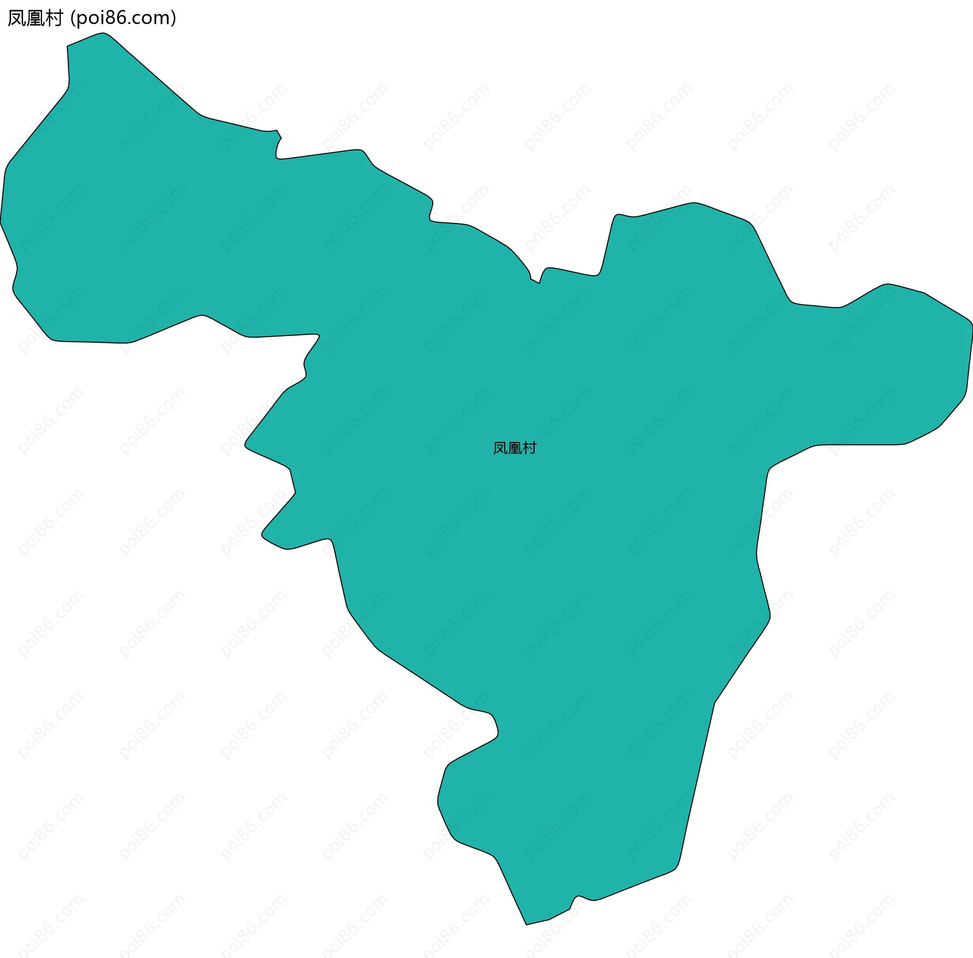 凤凰村边界地图