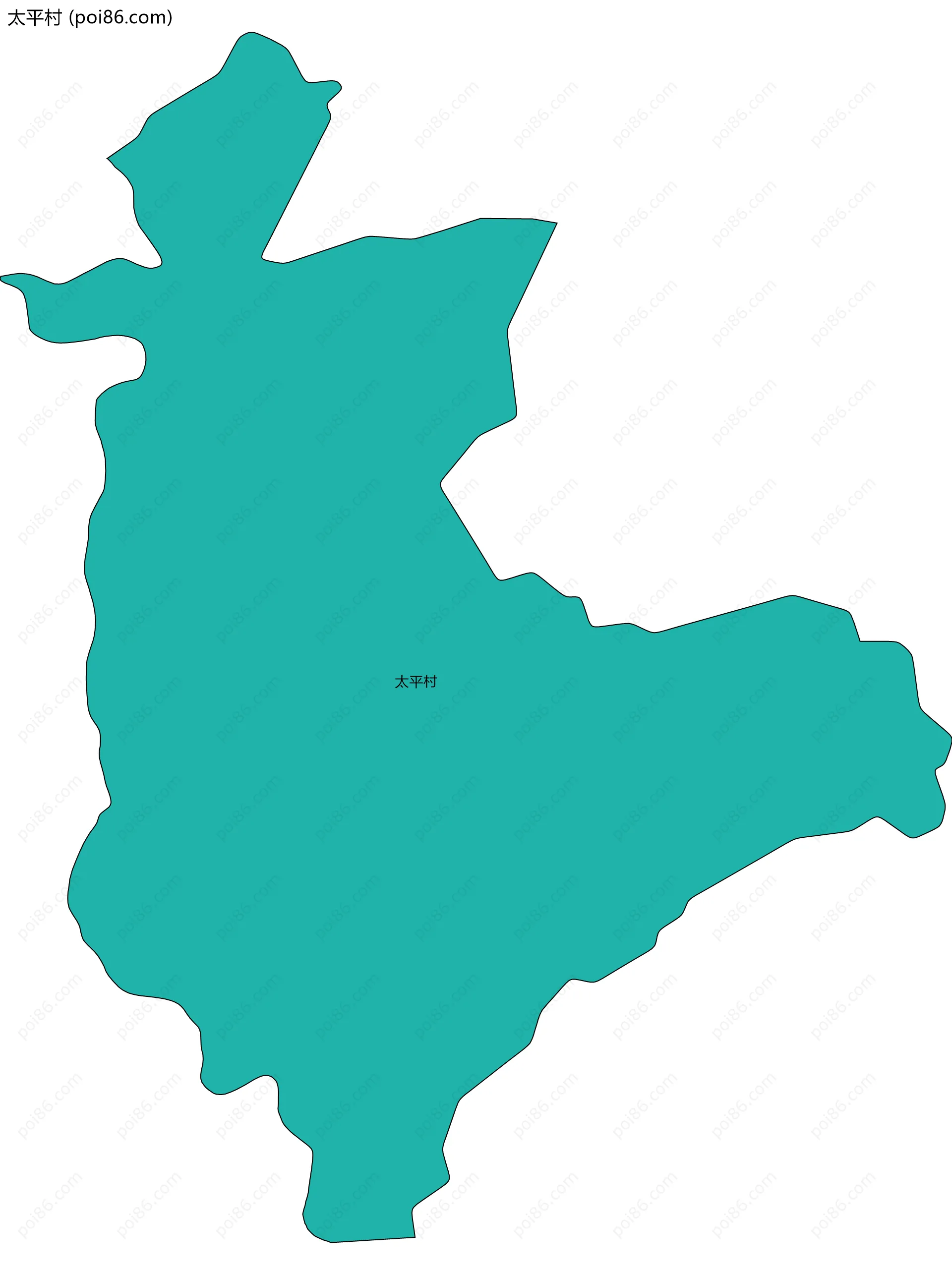 太平村边界地图