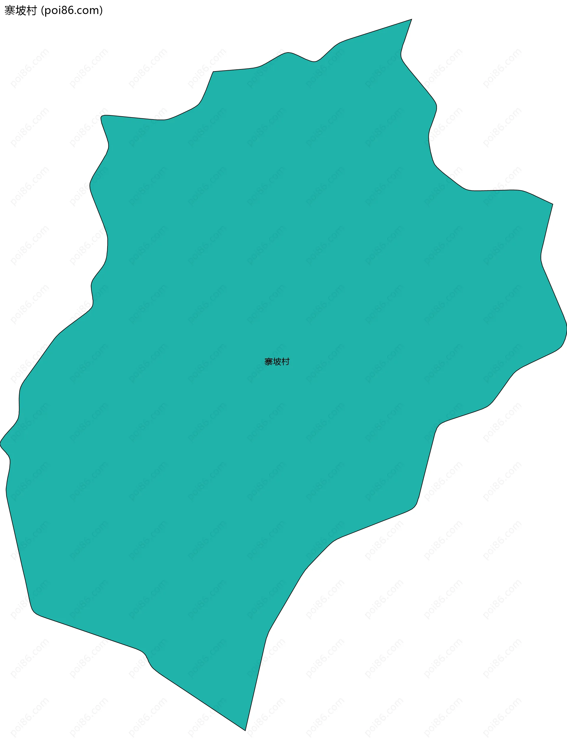 寨坡村边界地图