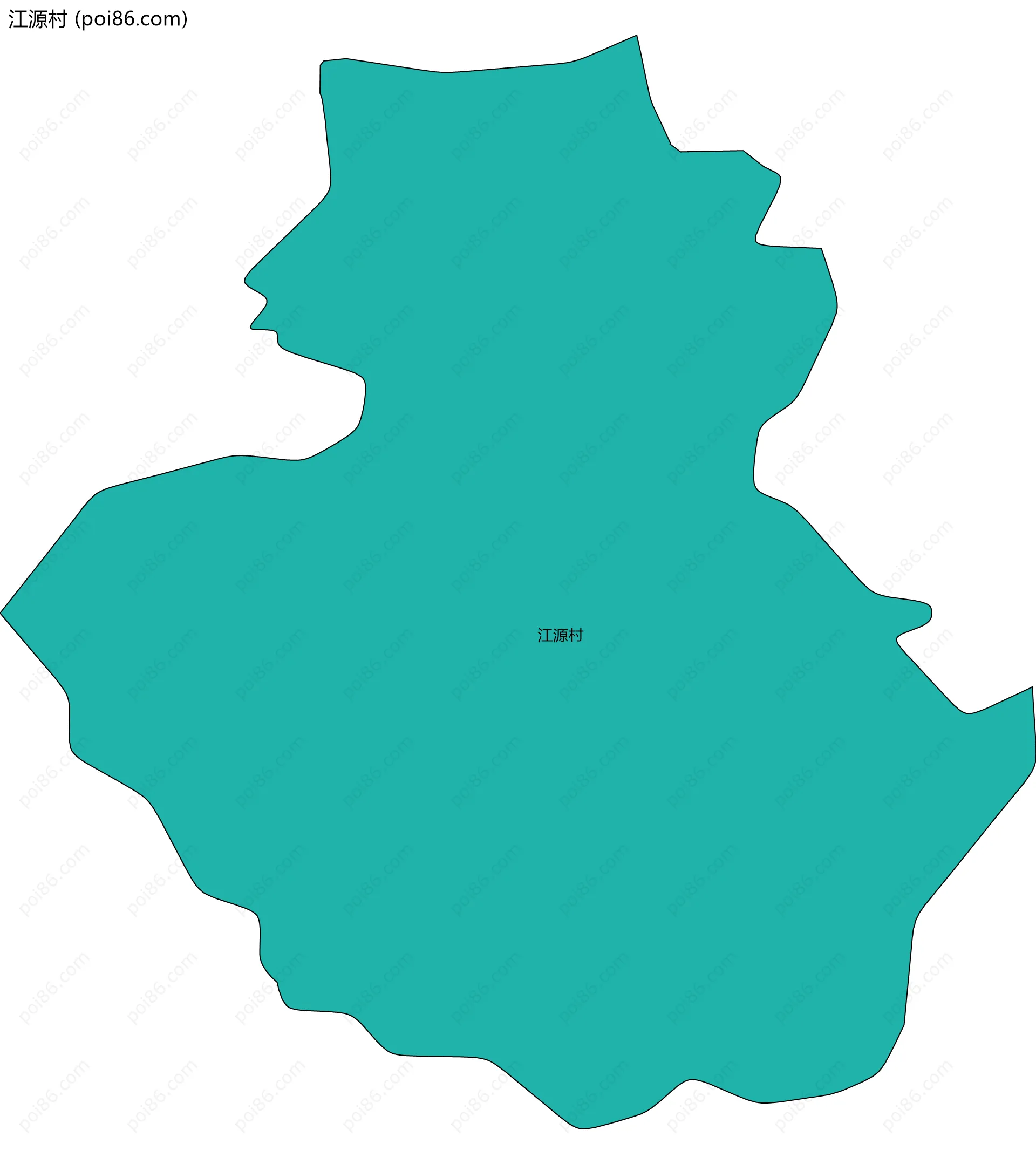 江源村边界地图