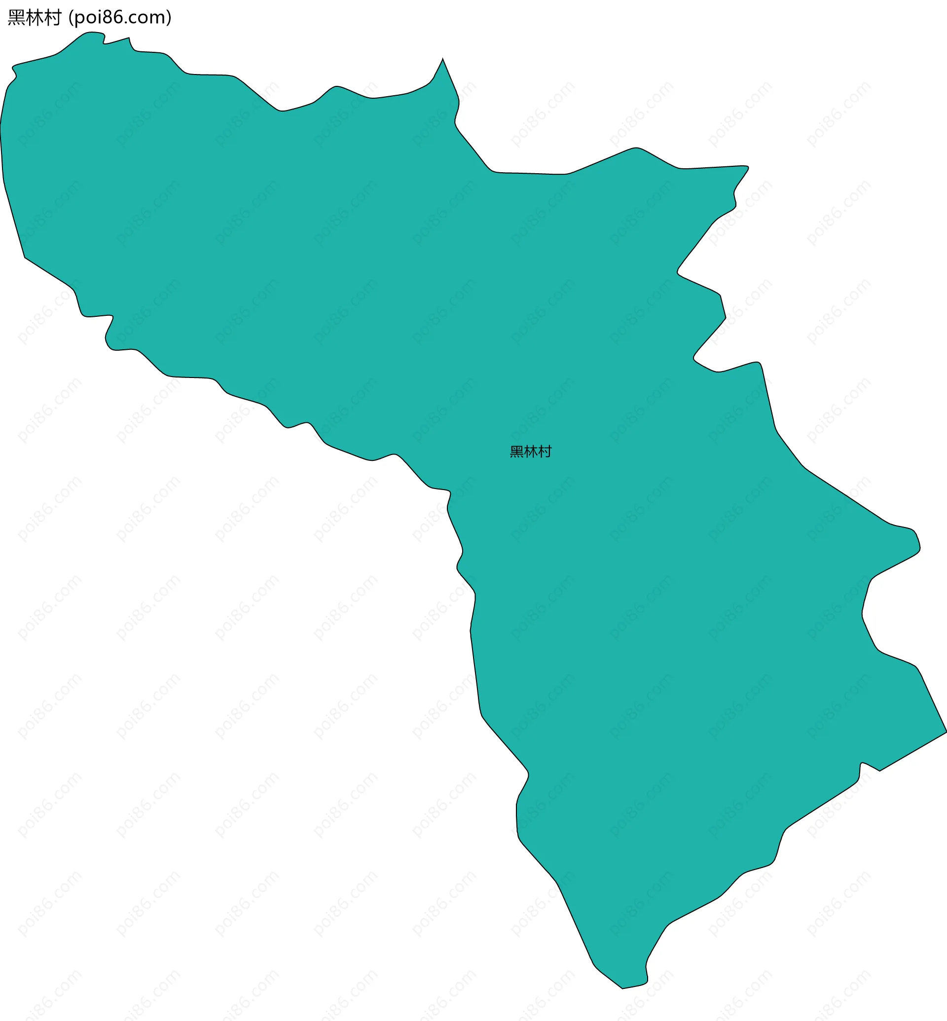 黑林村边界地图