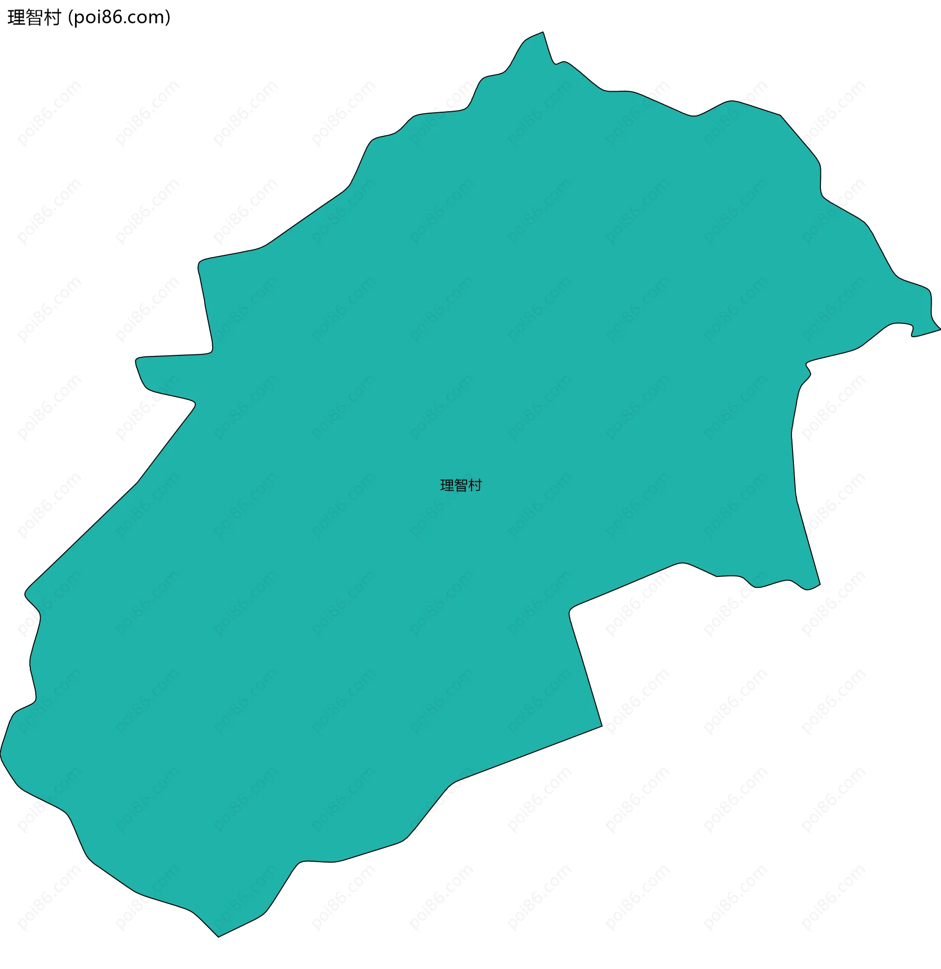 理智村边界地图