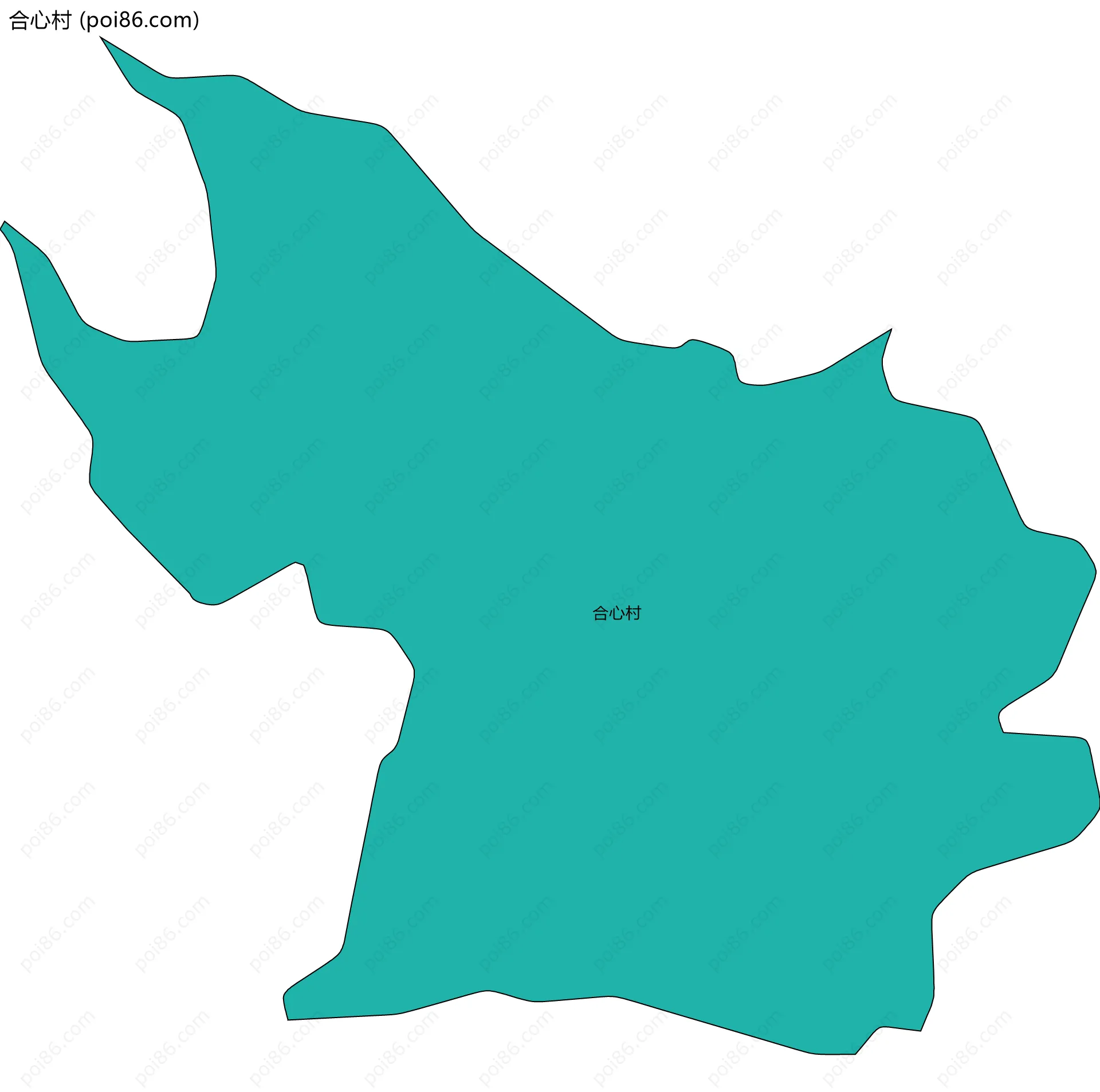 合心村边界地图