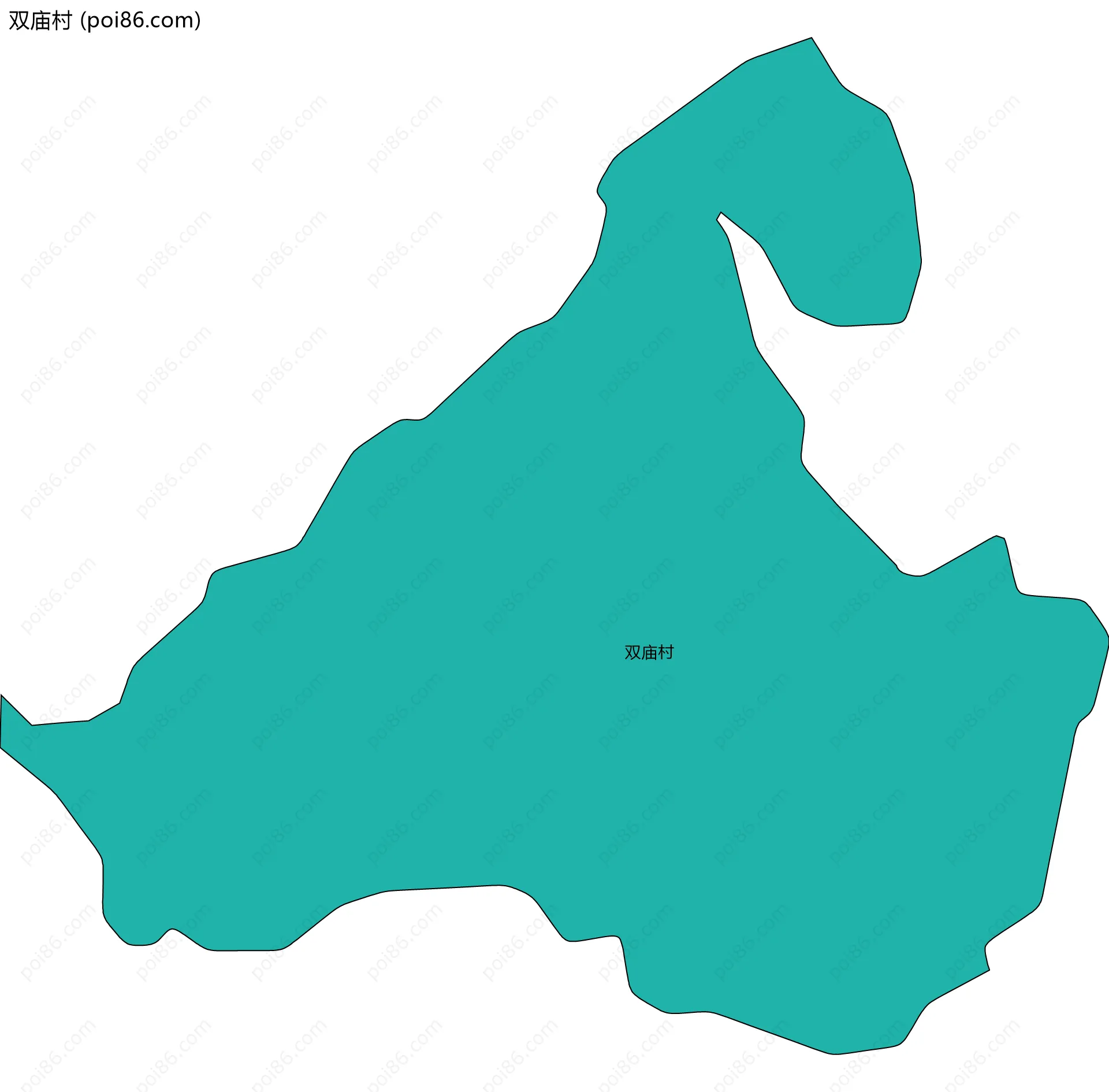 双庙村边界地图