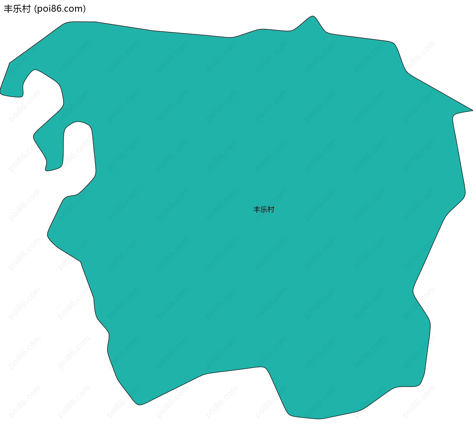 丰乐村边界地图