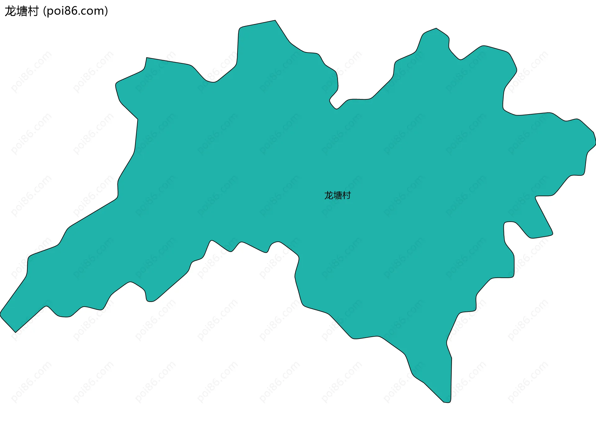 龙塘村边界地图