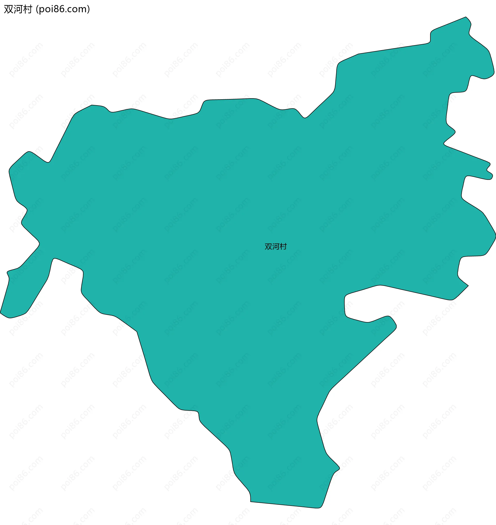 双河村边界地图