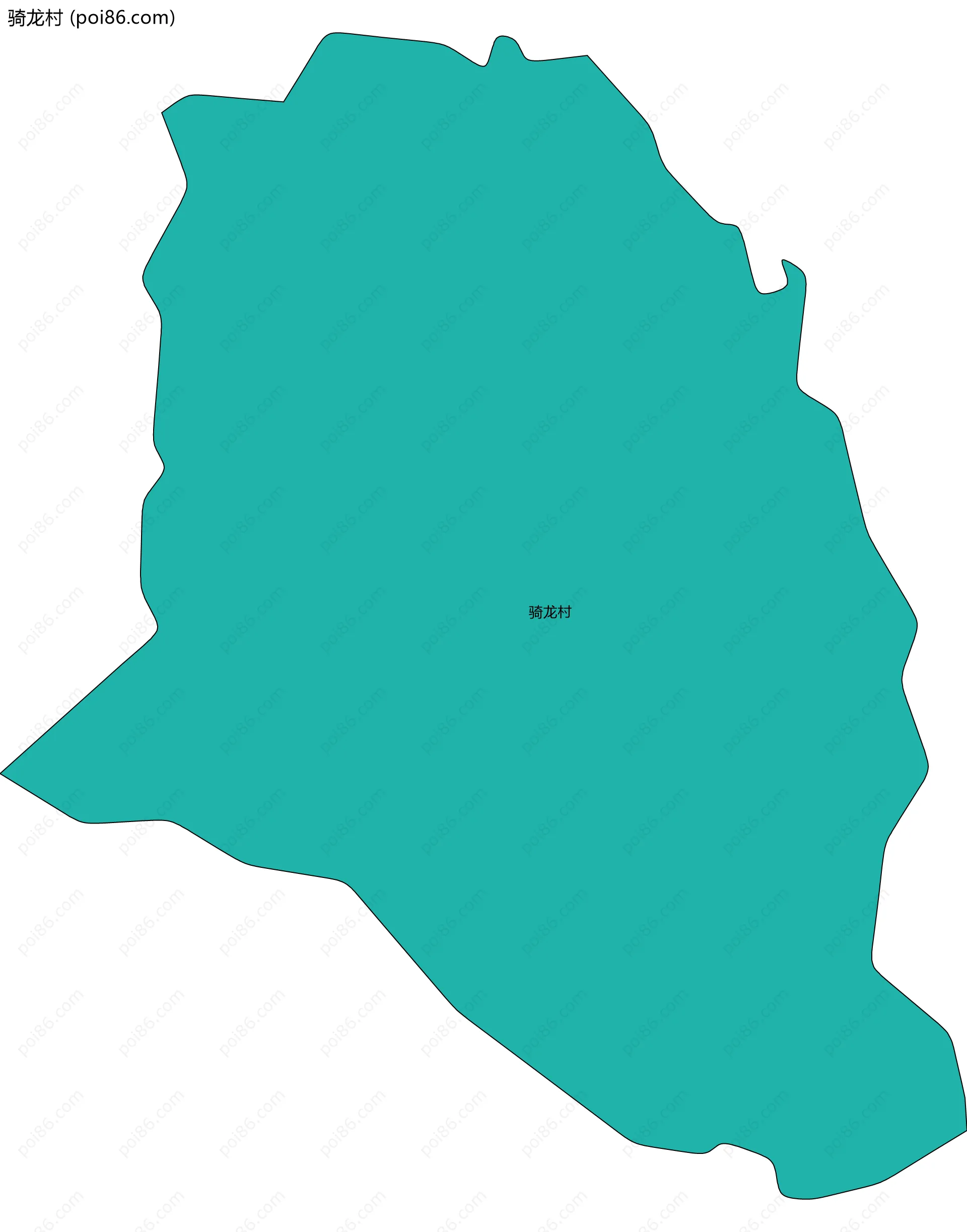 骑龙村边界地图