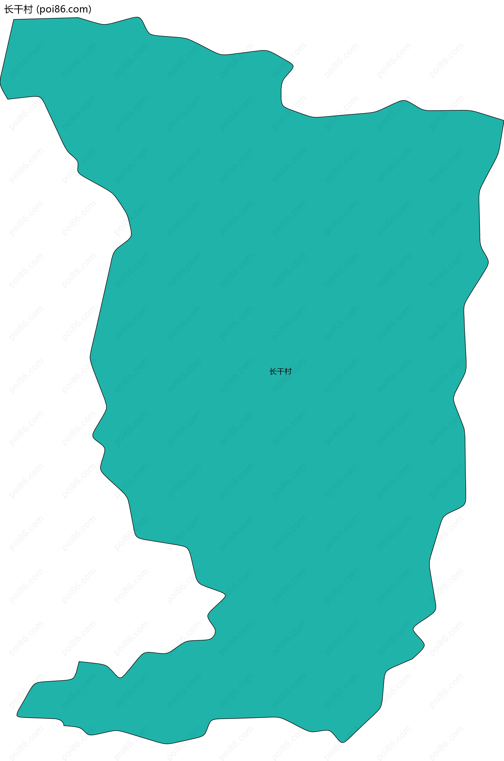 长干村边界地图