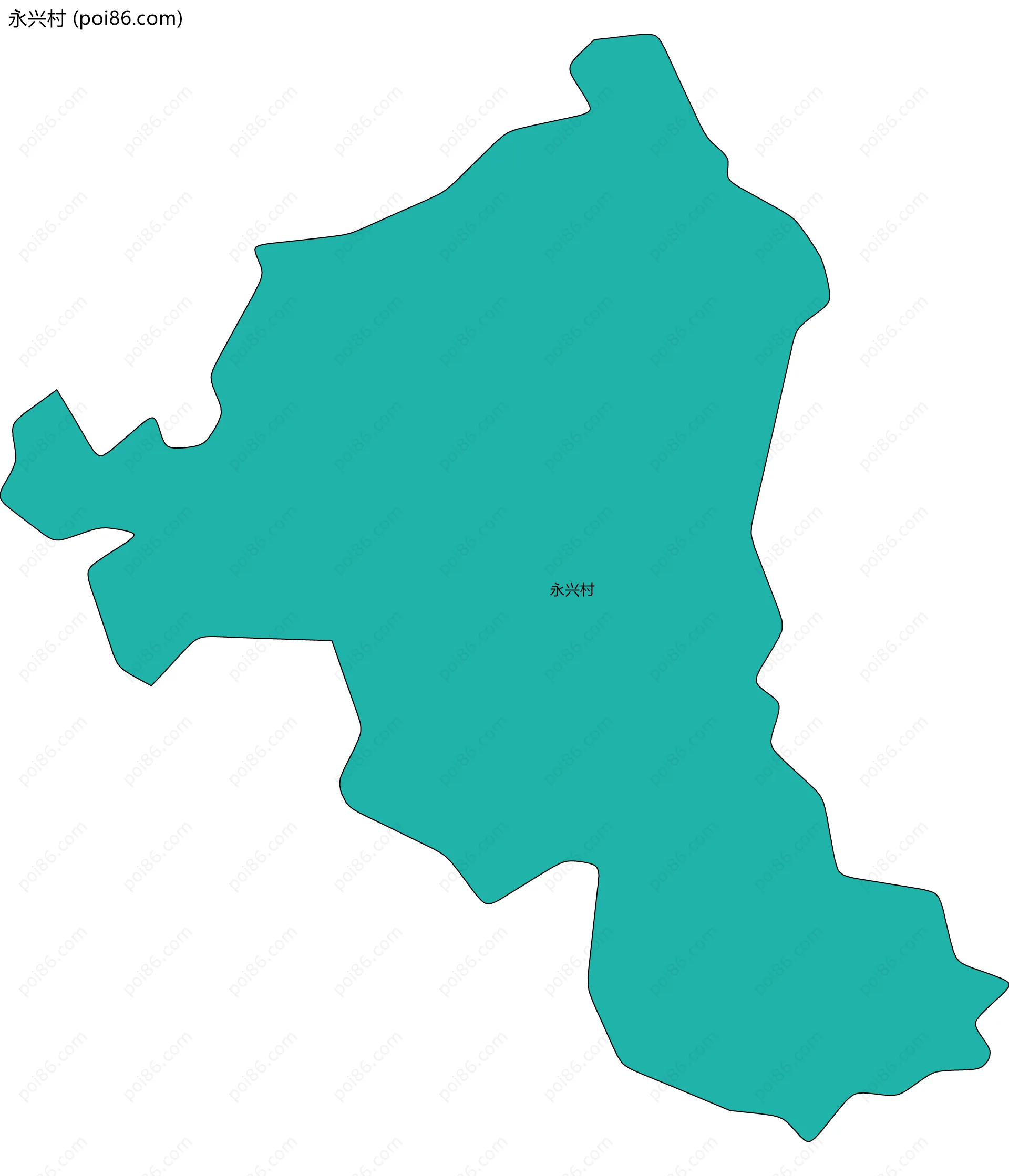 永兴村边界地图