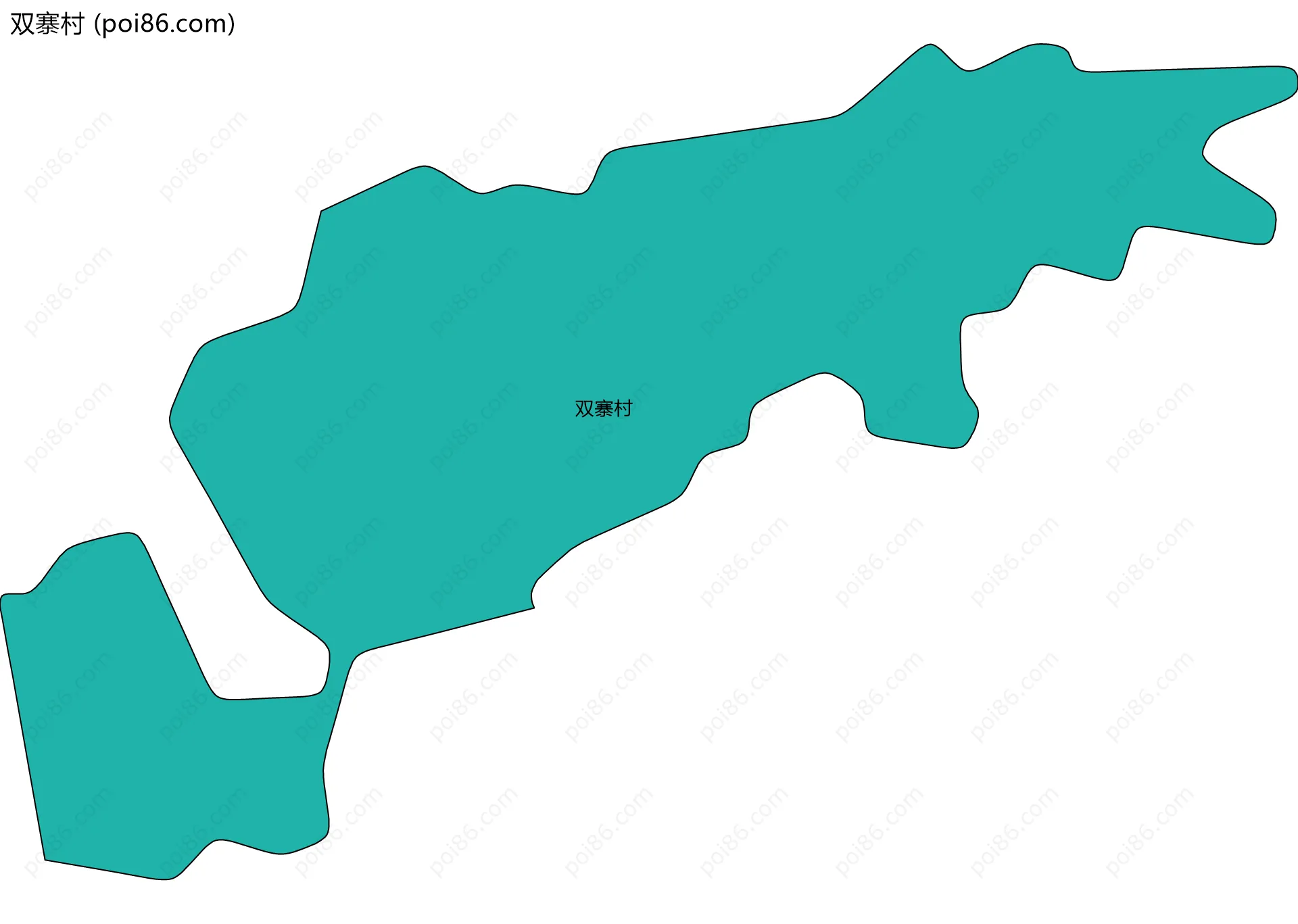 双寨村边界地图