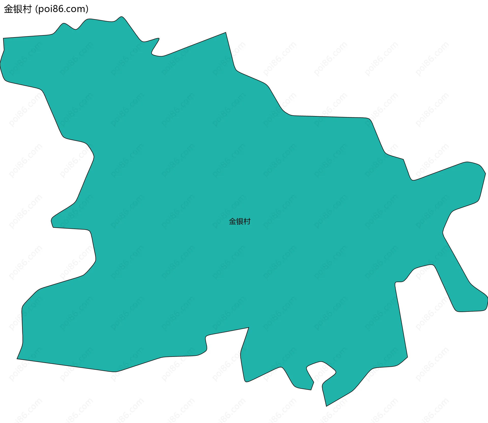 金银村边界地图