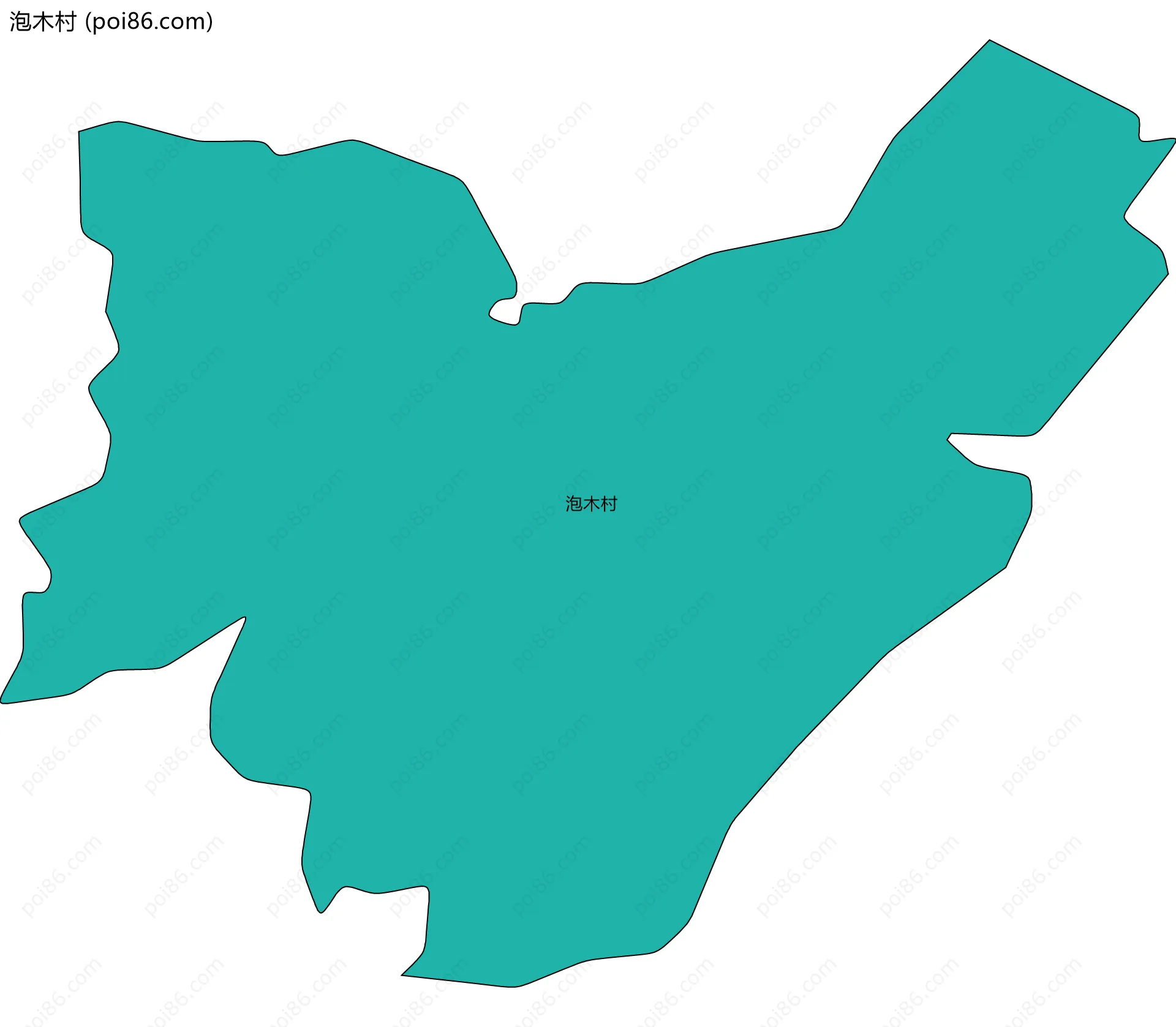 泡木村边界地图