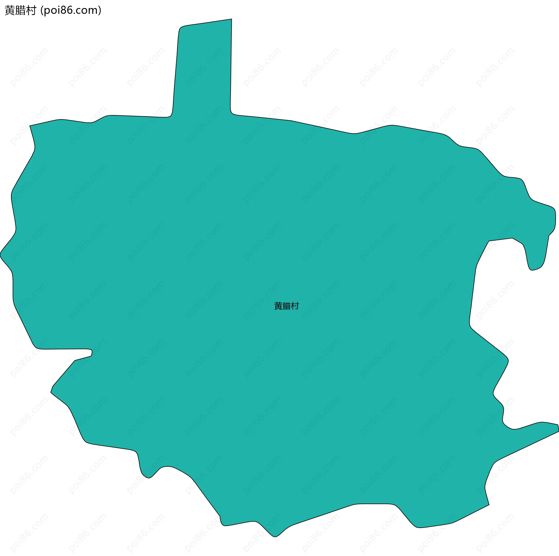 黄腊村边界地图