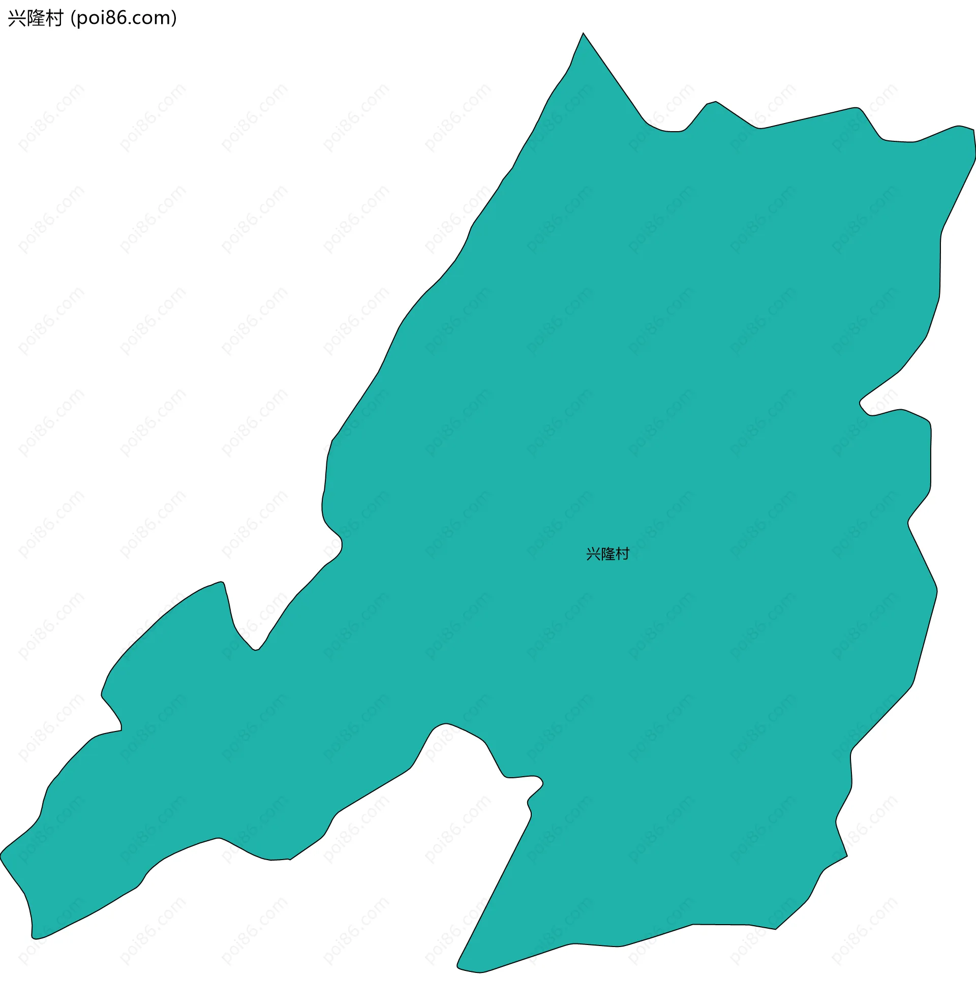 兴隆村边界地图