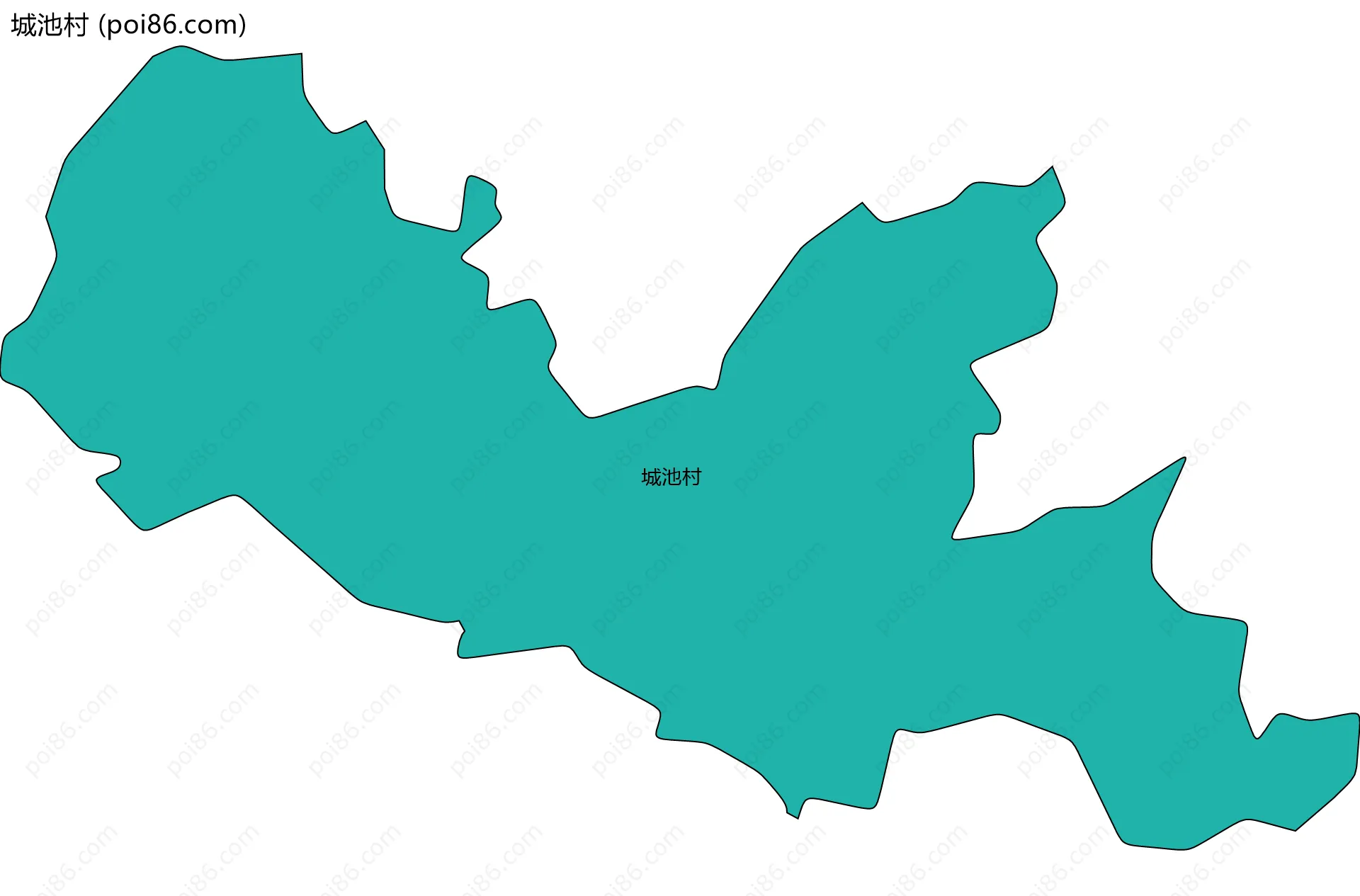 城池村边界地图