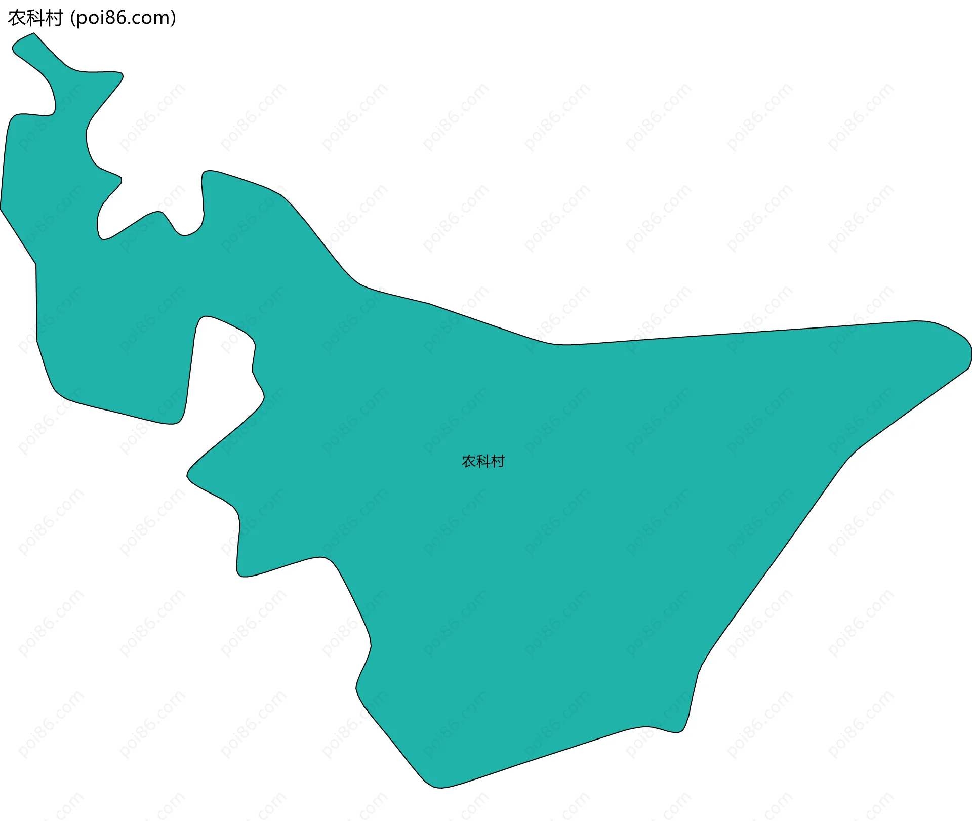 农科村边界地图