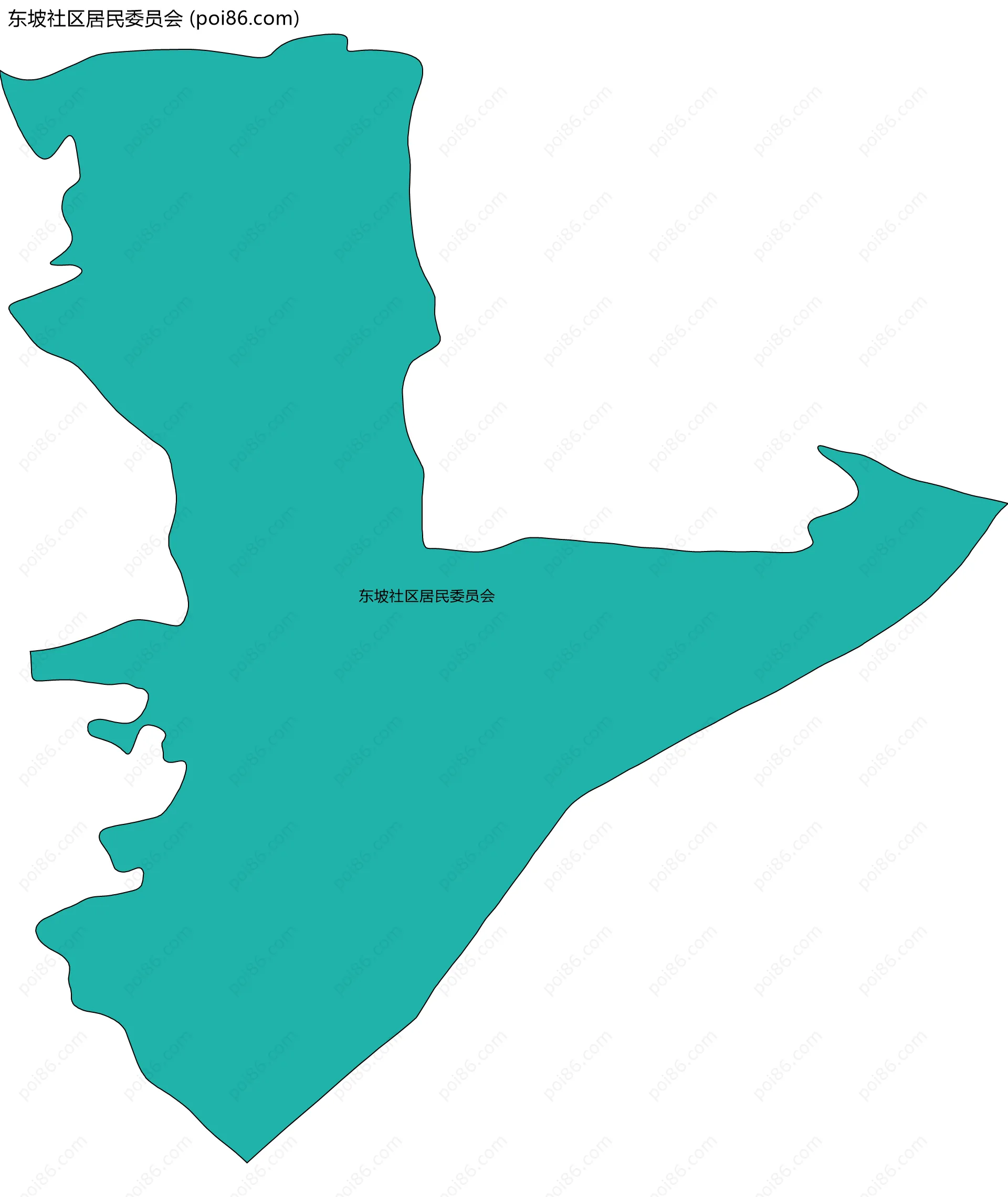 东坡社区居民委员会边界地图