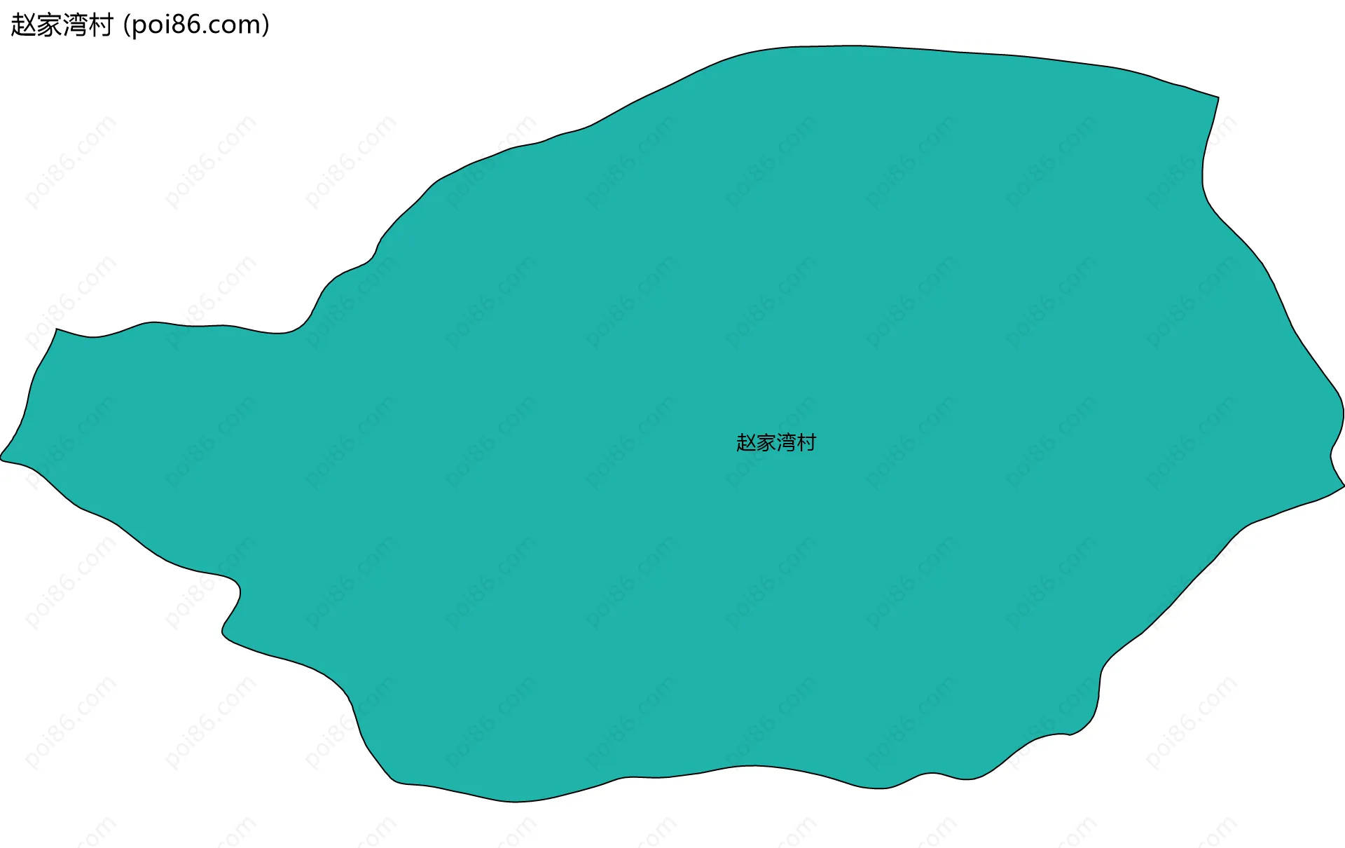 赵家湾村边界地图