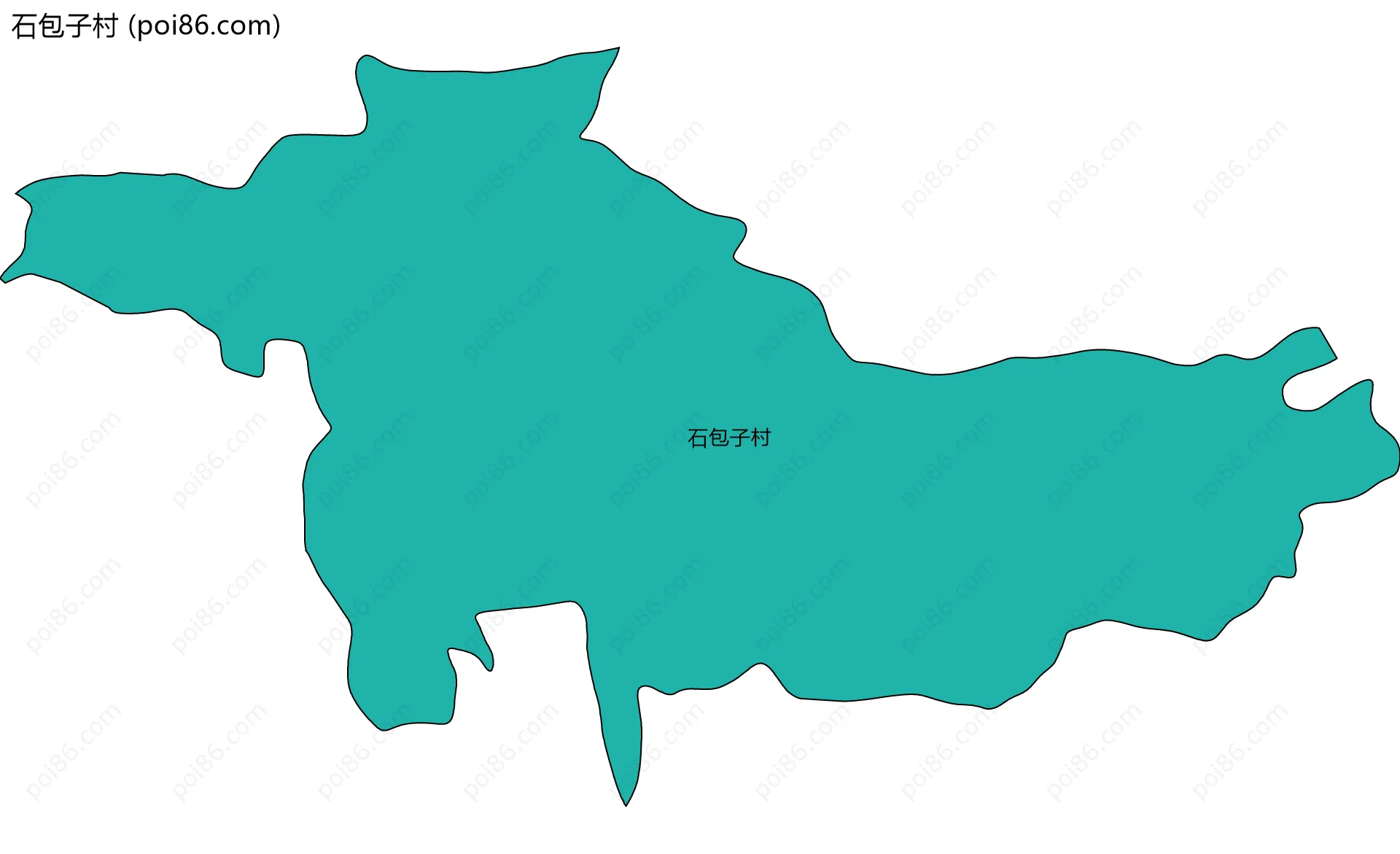 石包子村边界地图