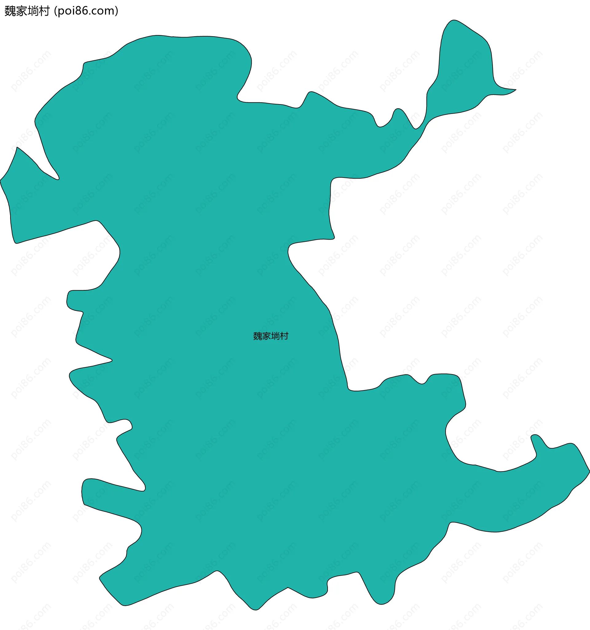 魏家埫村边界地图