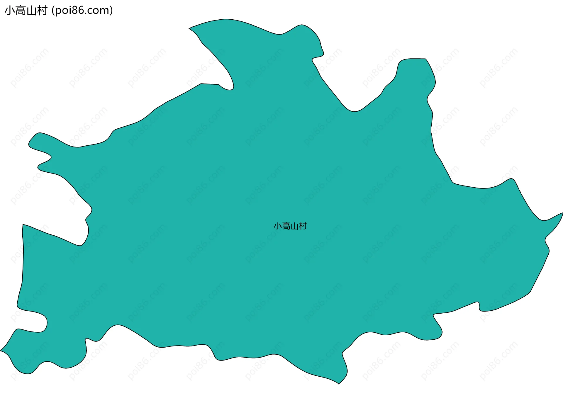 小高山村边界地图