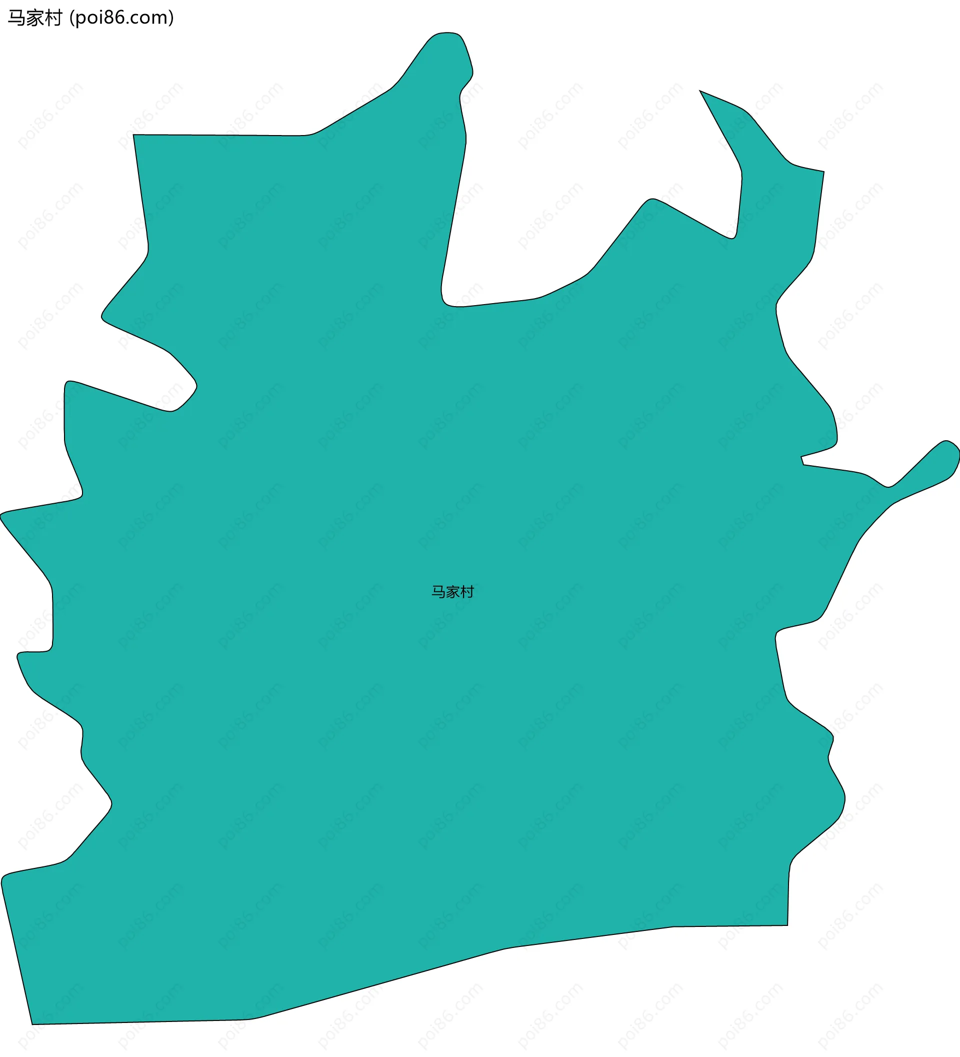 马家村边界地图