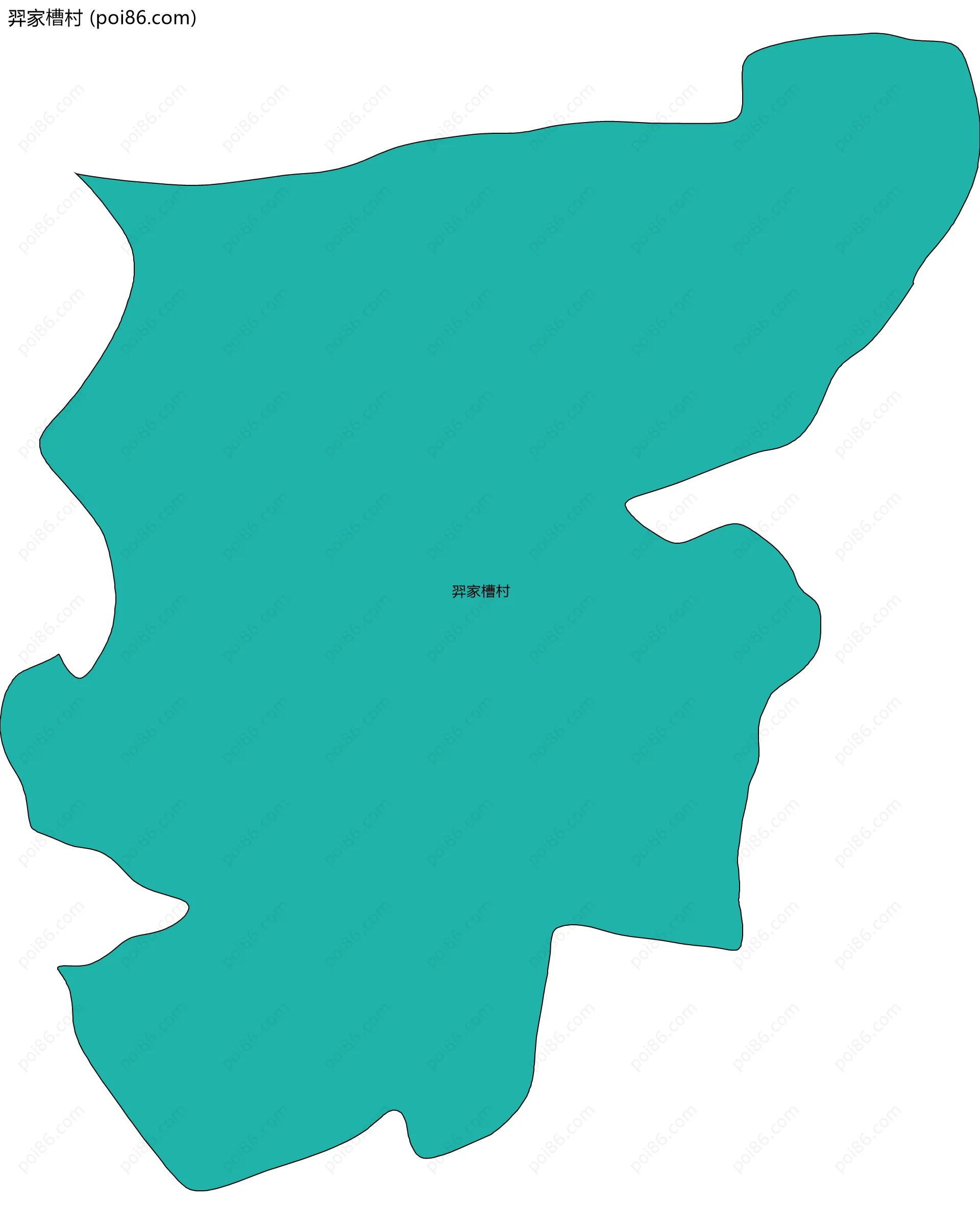 羿家槽村边界地图