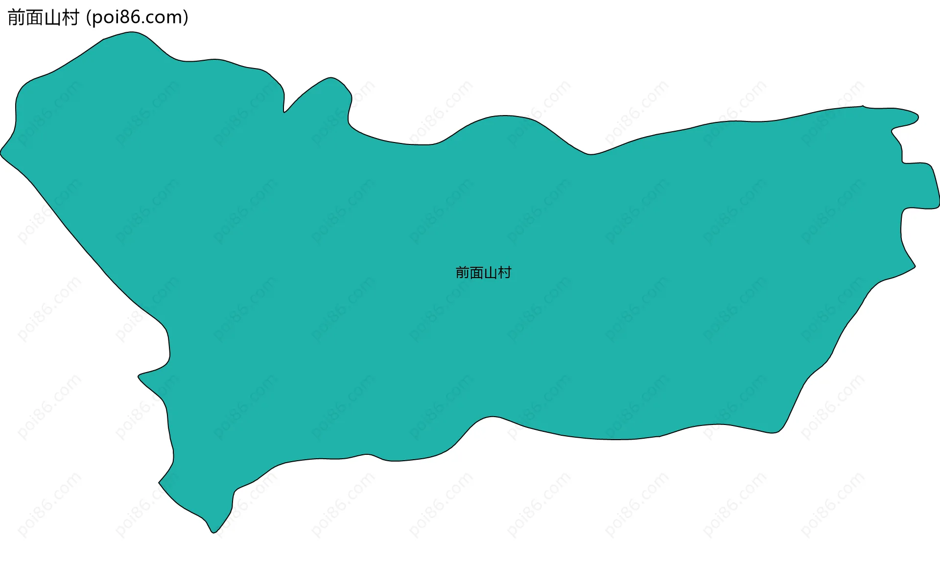 前面山村边界地图