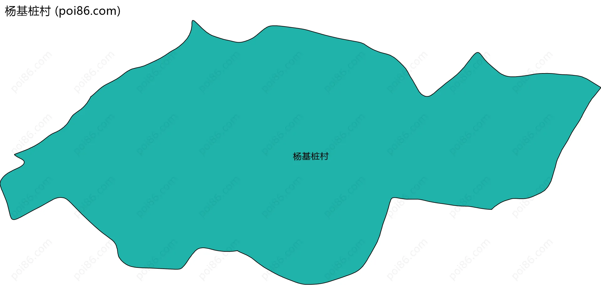 杨基桩村边界地图