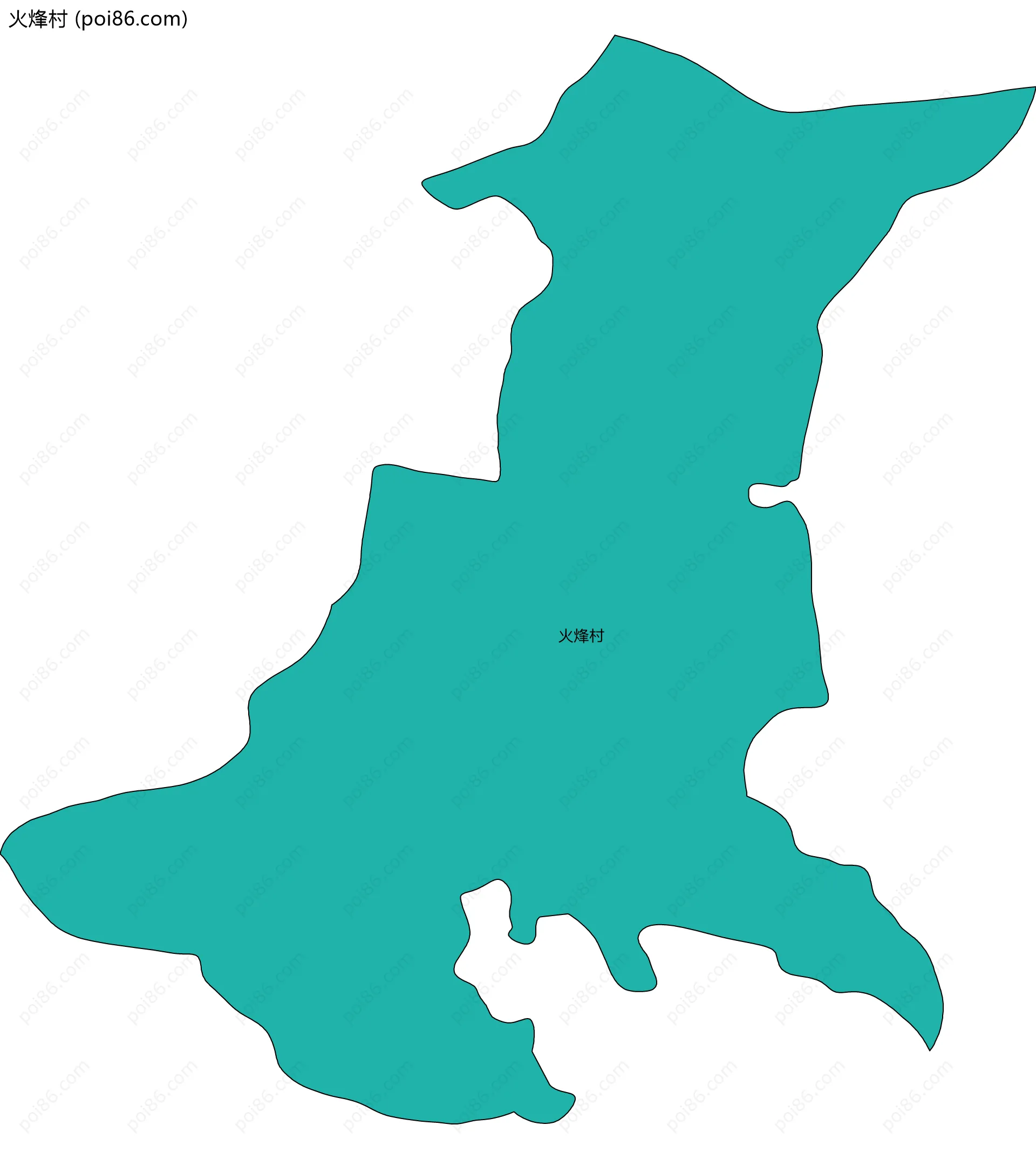 火烽村边界地图