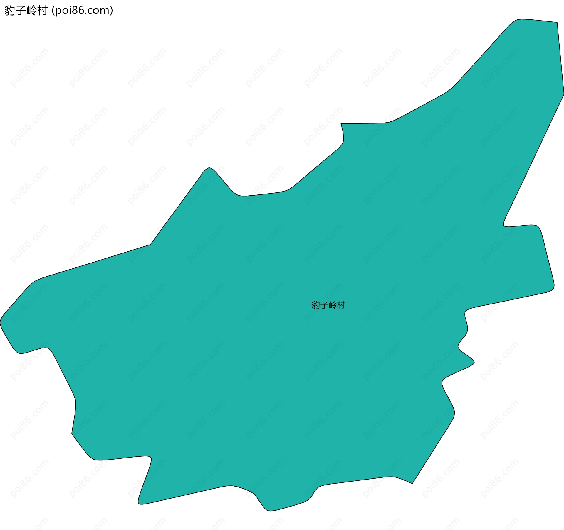 豹子岭村边界地图