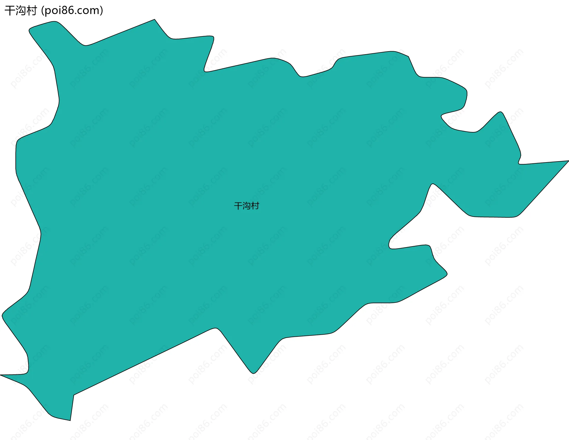 干沟村边界地图