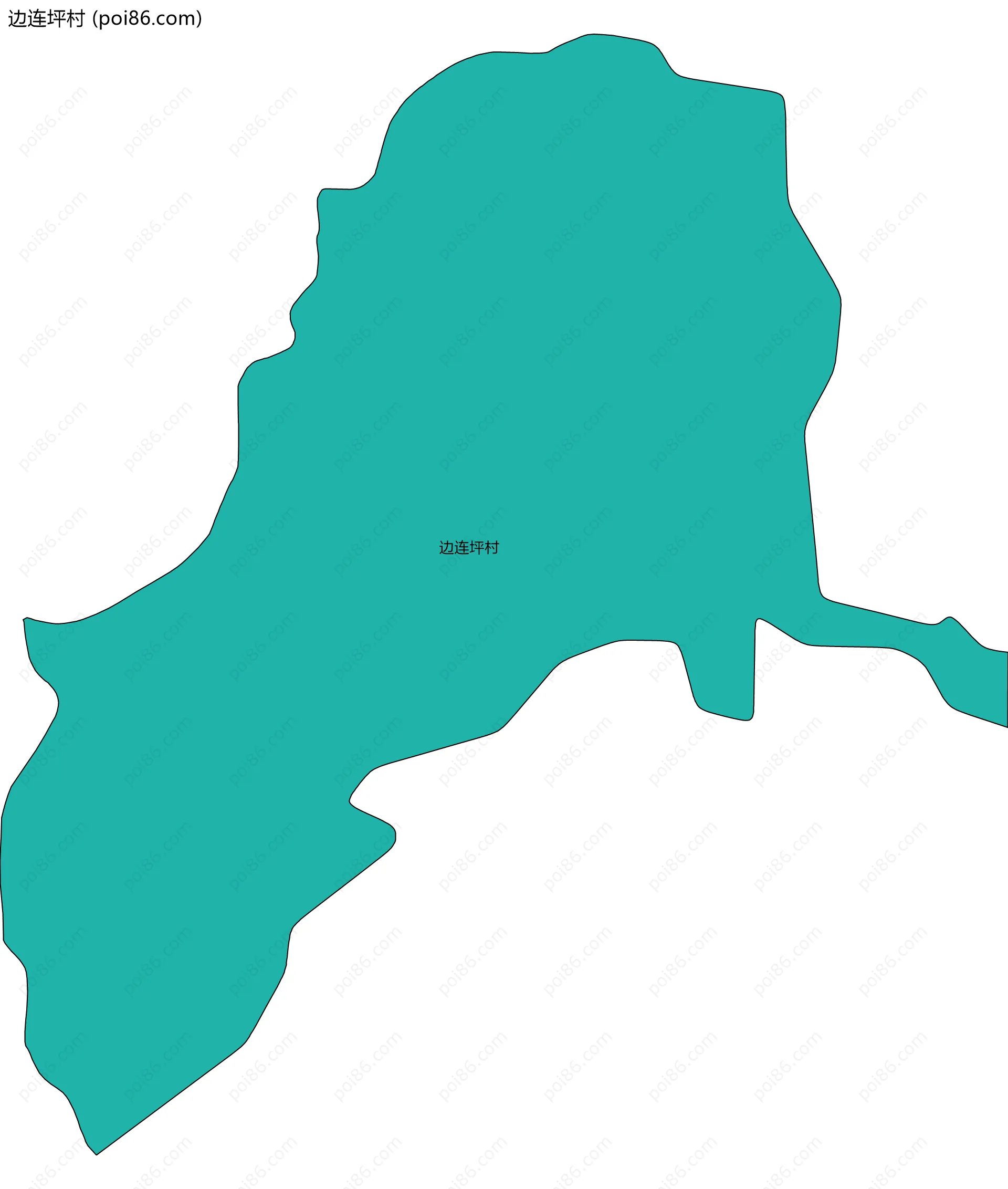 边连坪村边界地图