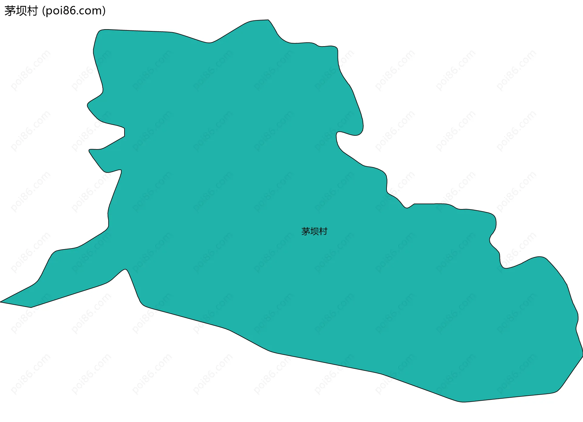 茅坝村边界地图