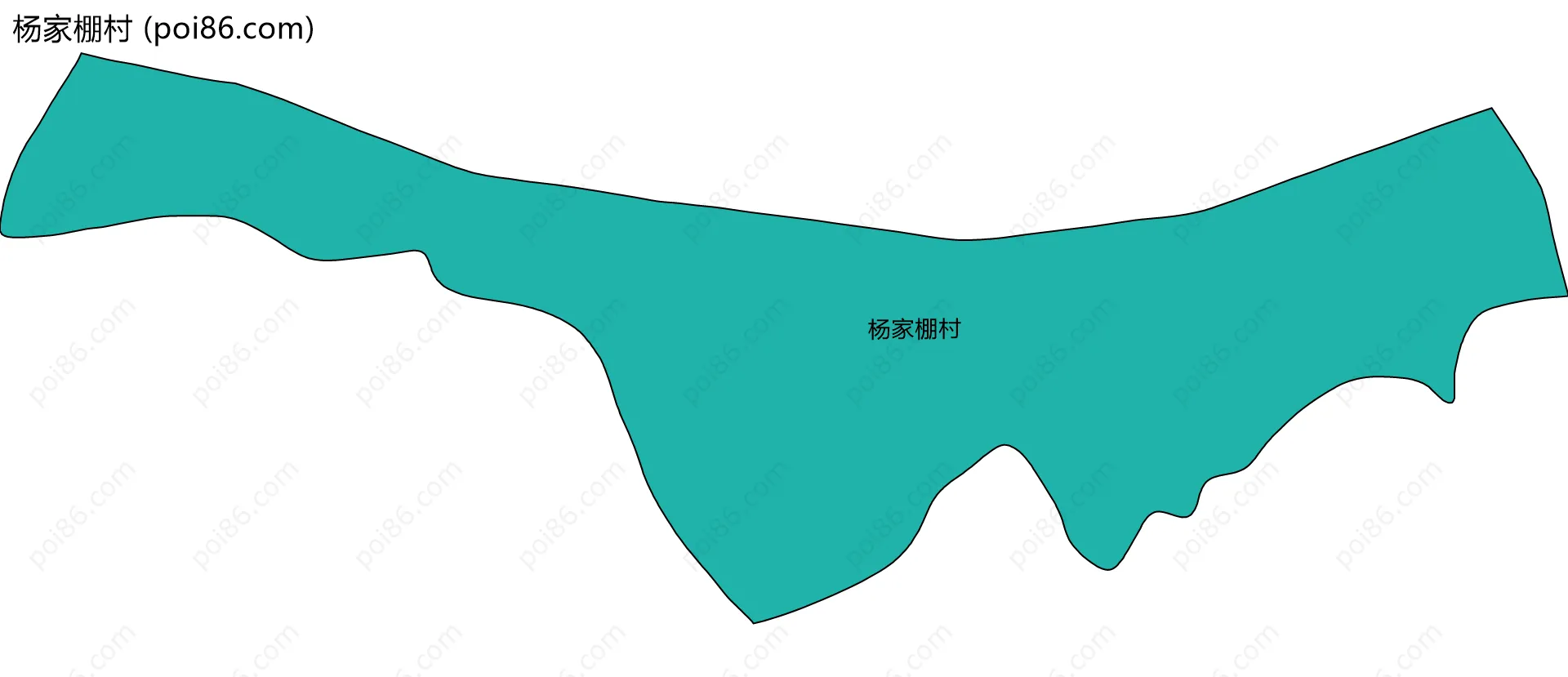 杨家棚村边界地图