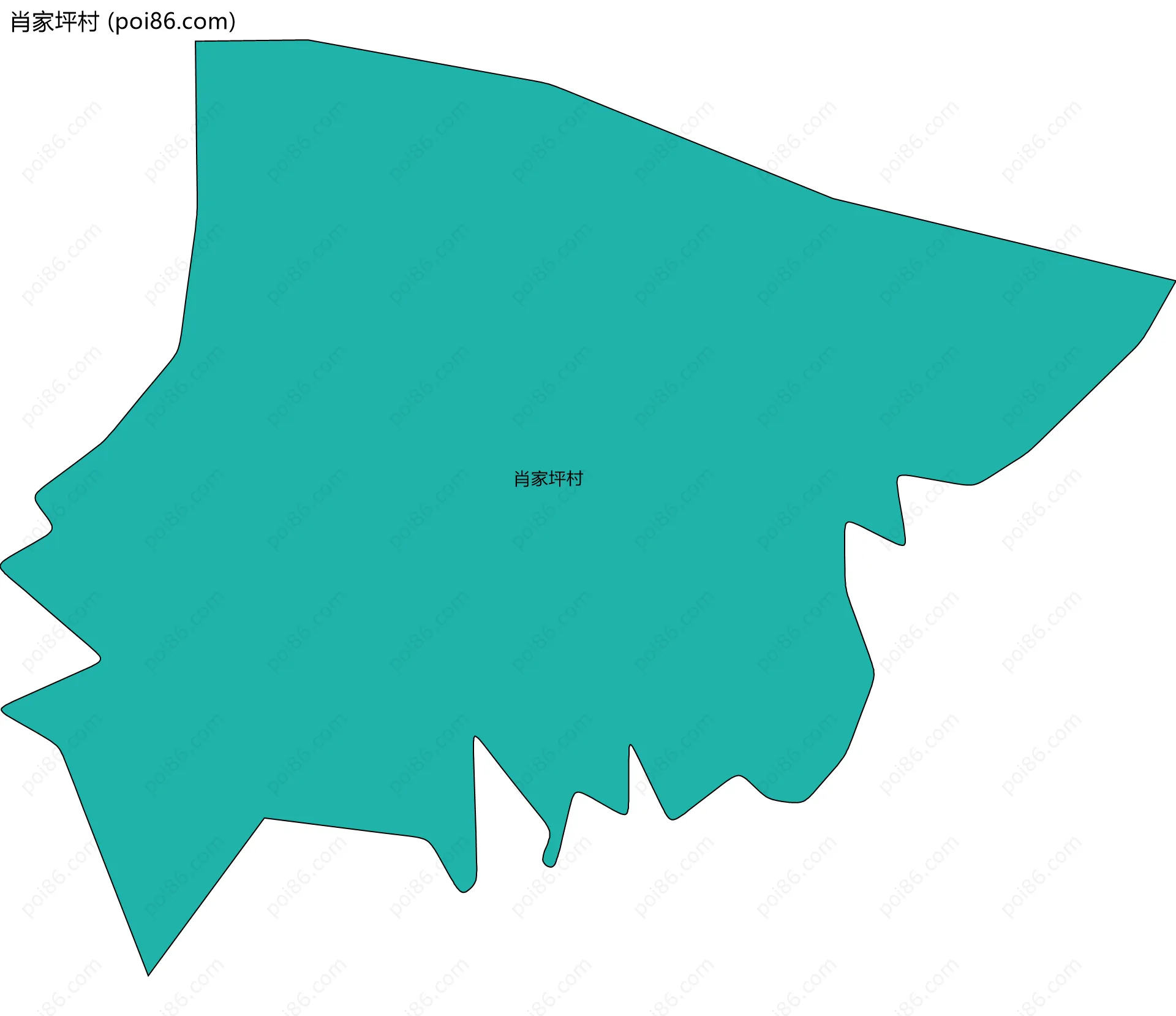 肖家坪村边界地图