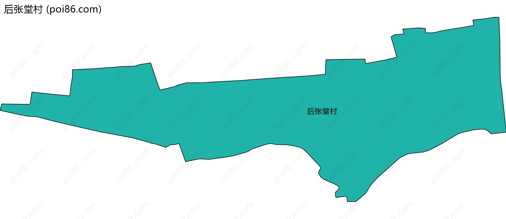 后张堂村边界地图