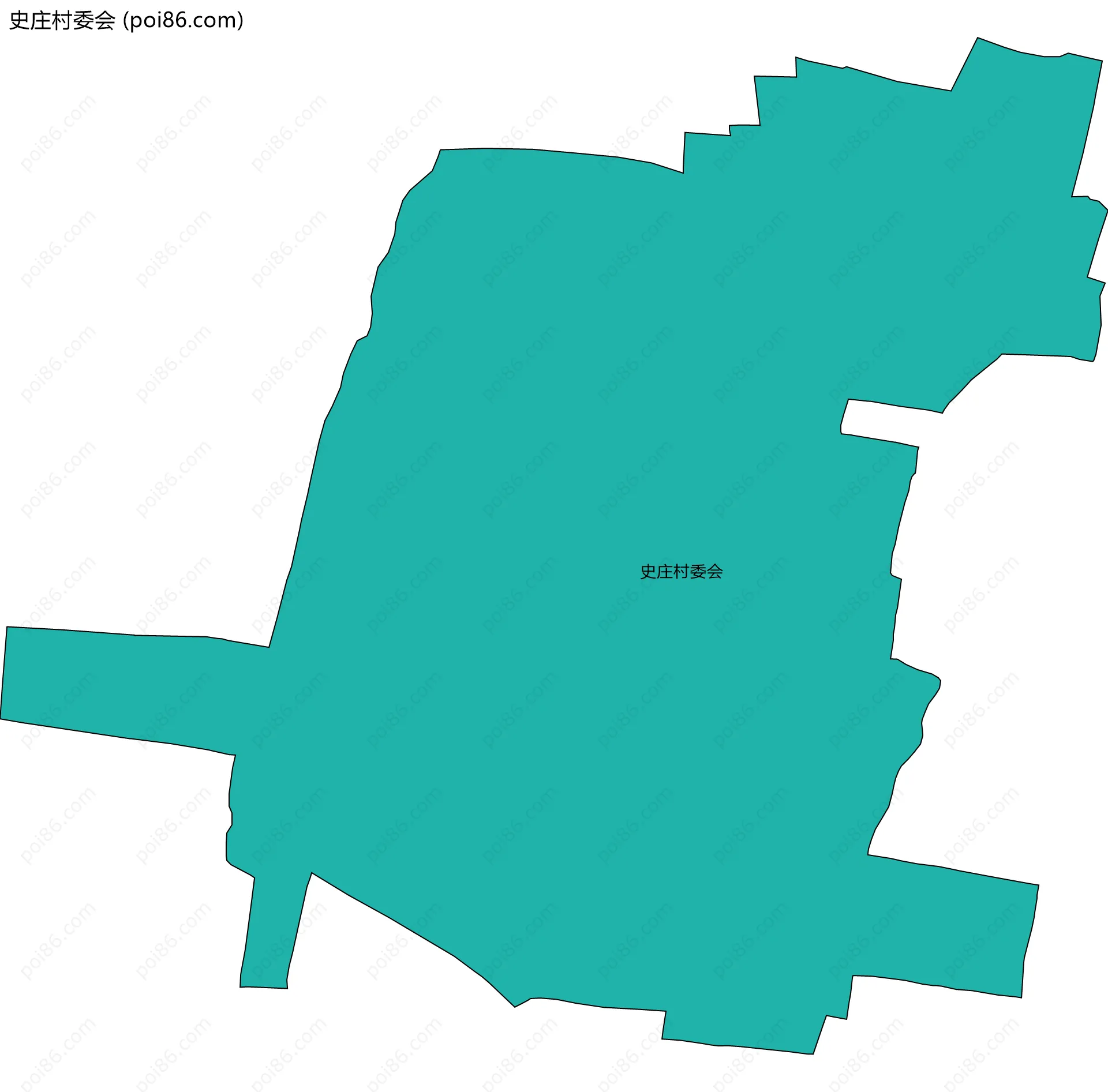史庄村委会边界地图