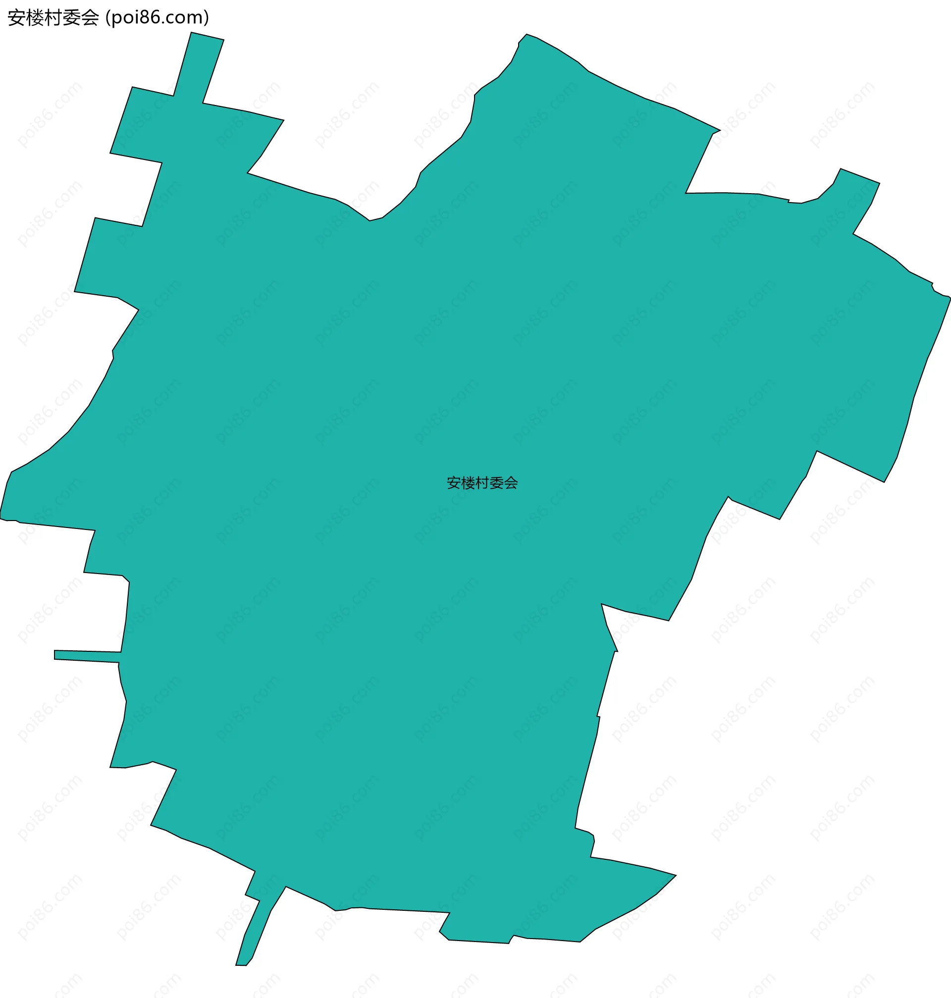 安楼村委会边界地图