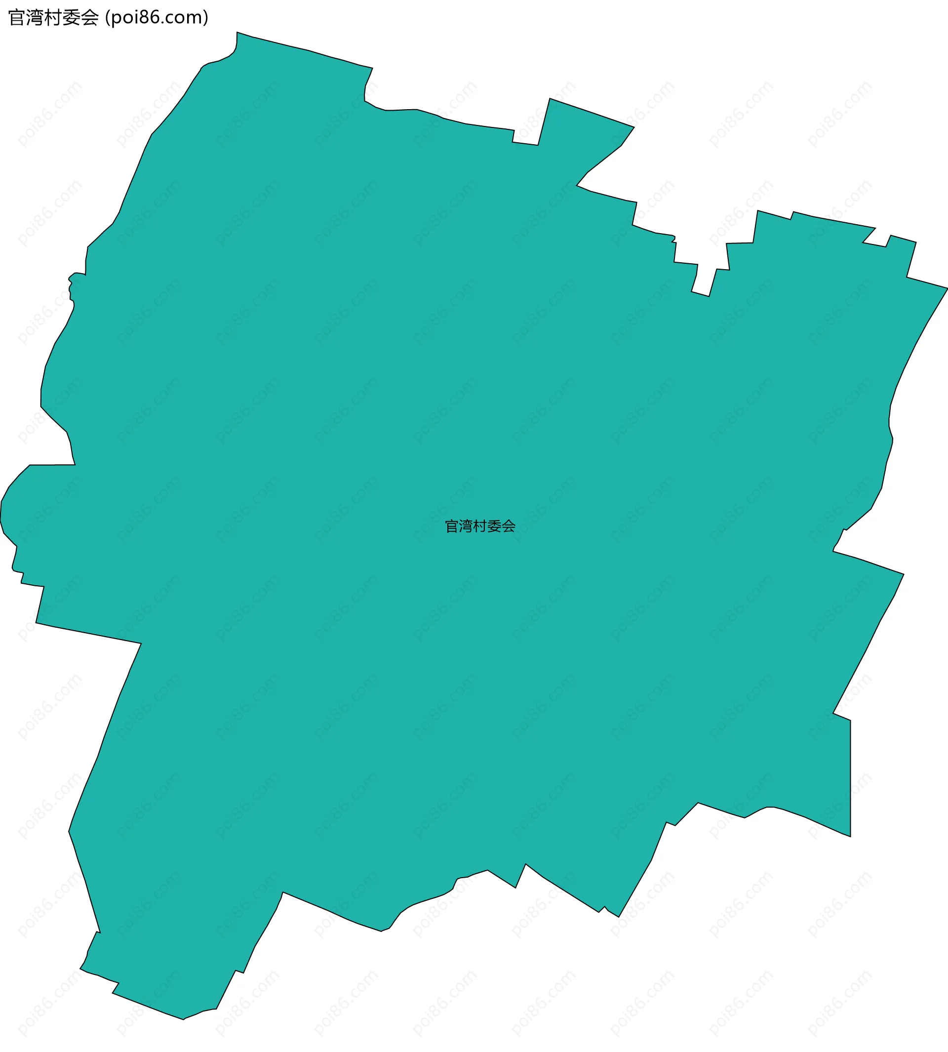 官湾村委会边界地图