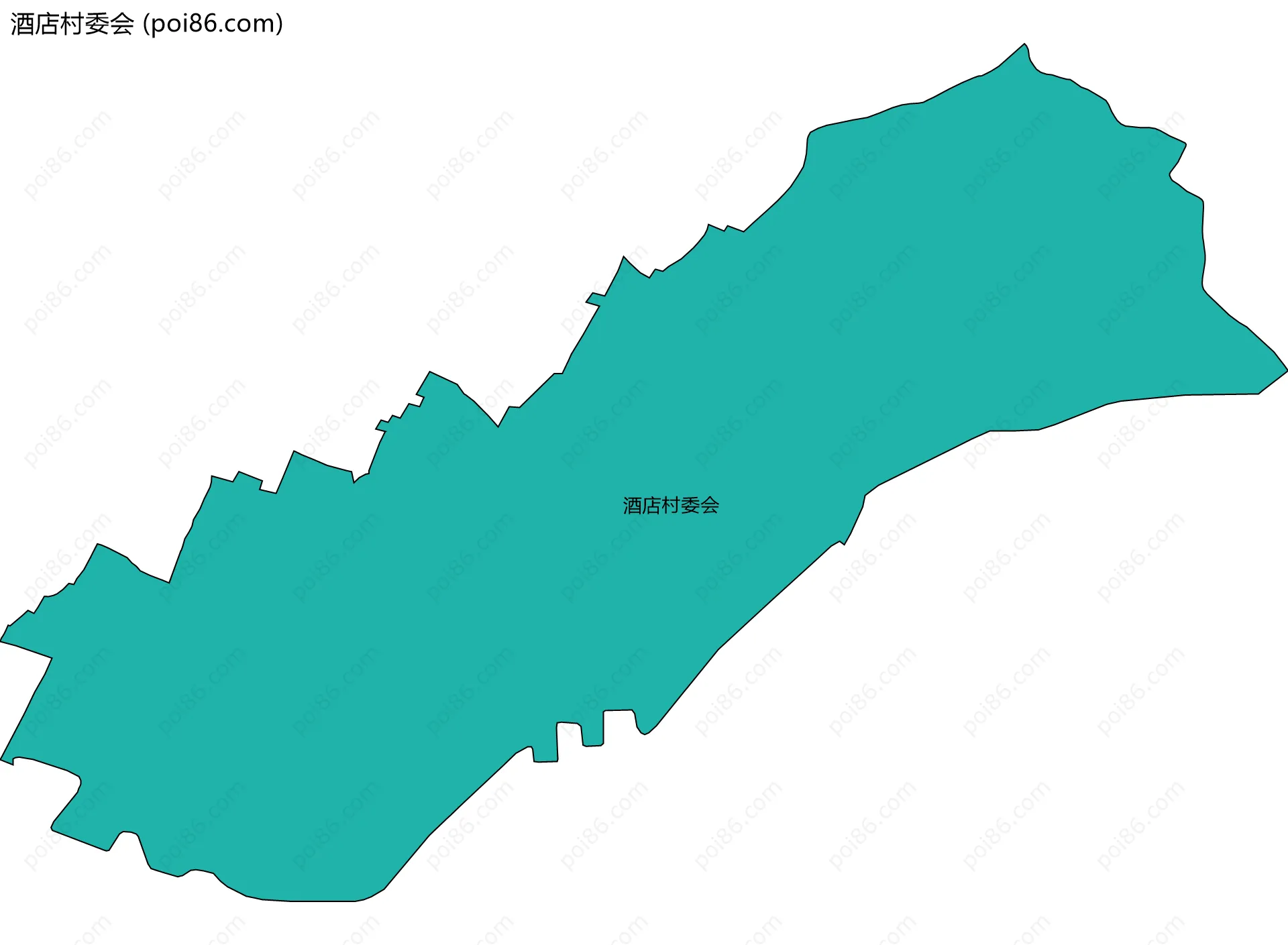 酒店村委会边界地图