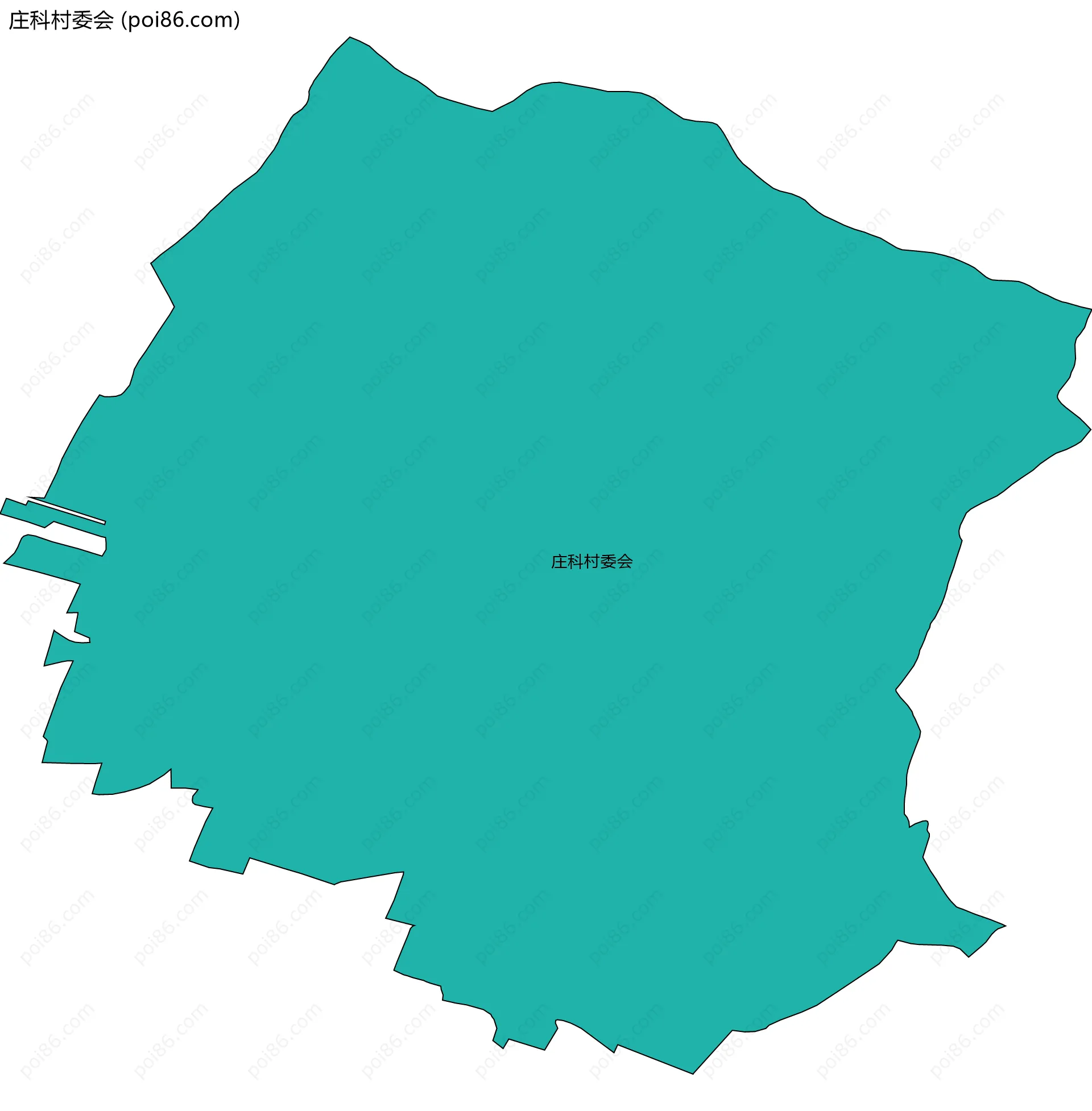 庄科村委会边界地图