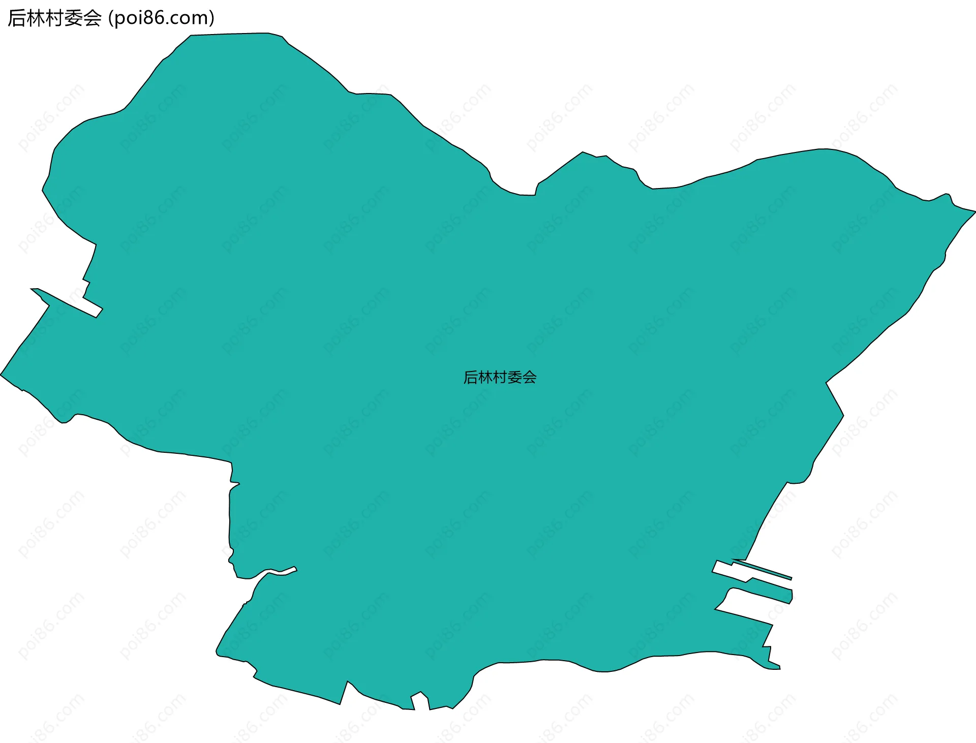 后林村委会边界地图