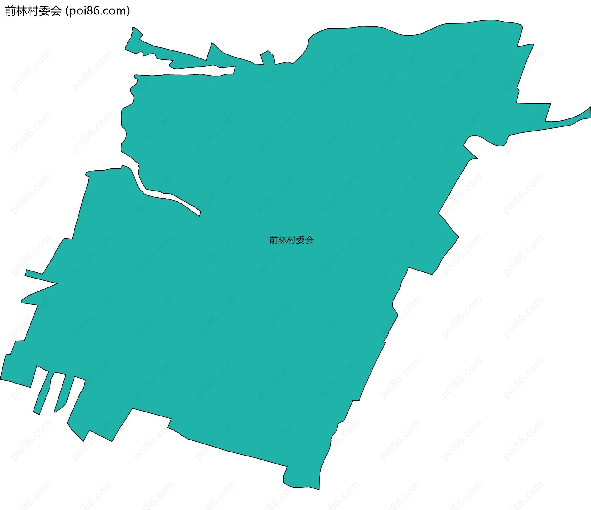 前林村委会边界地图