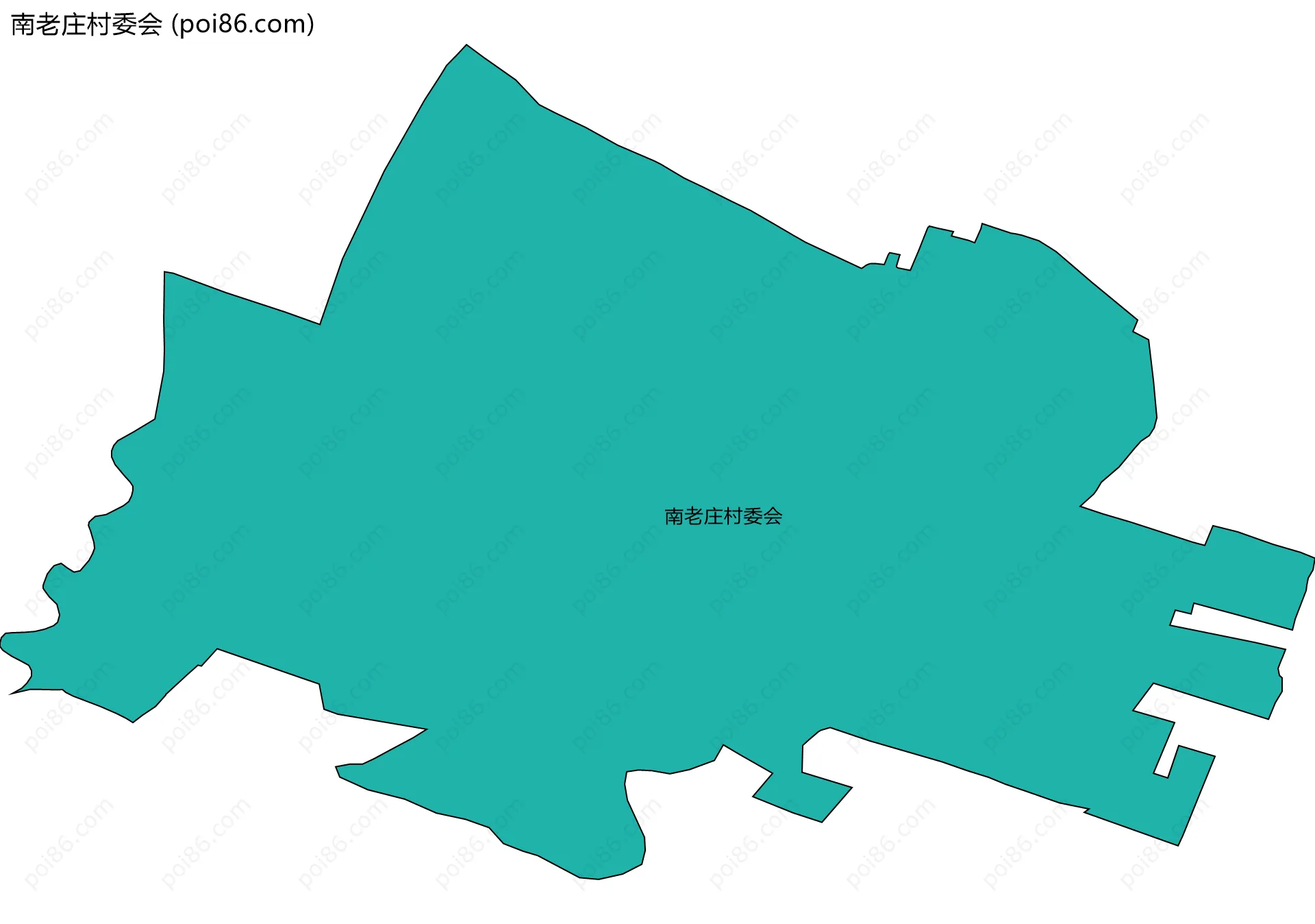 南老庄村委会边界地图