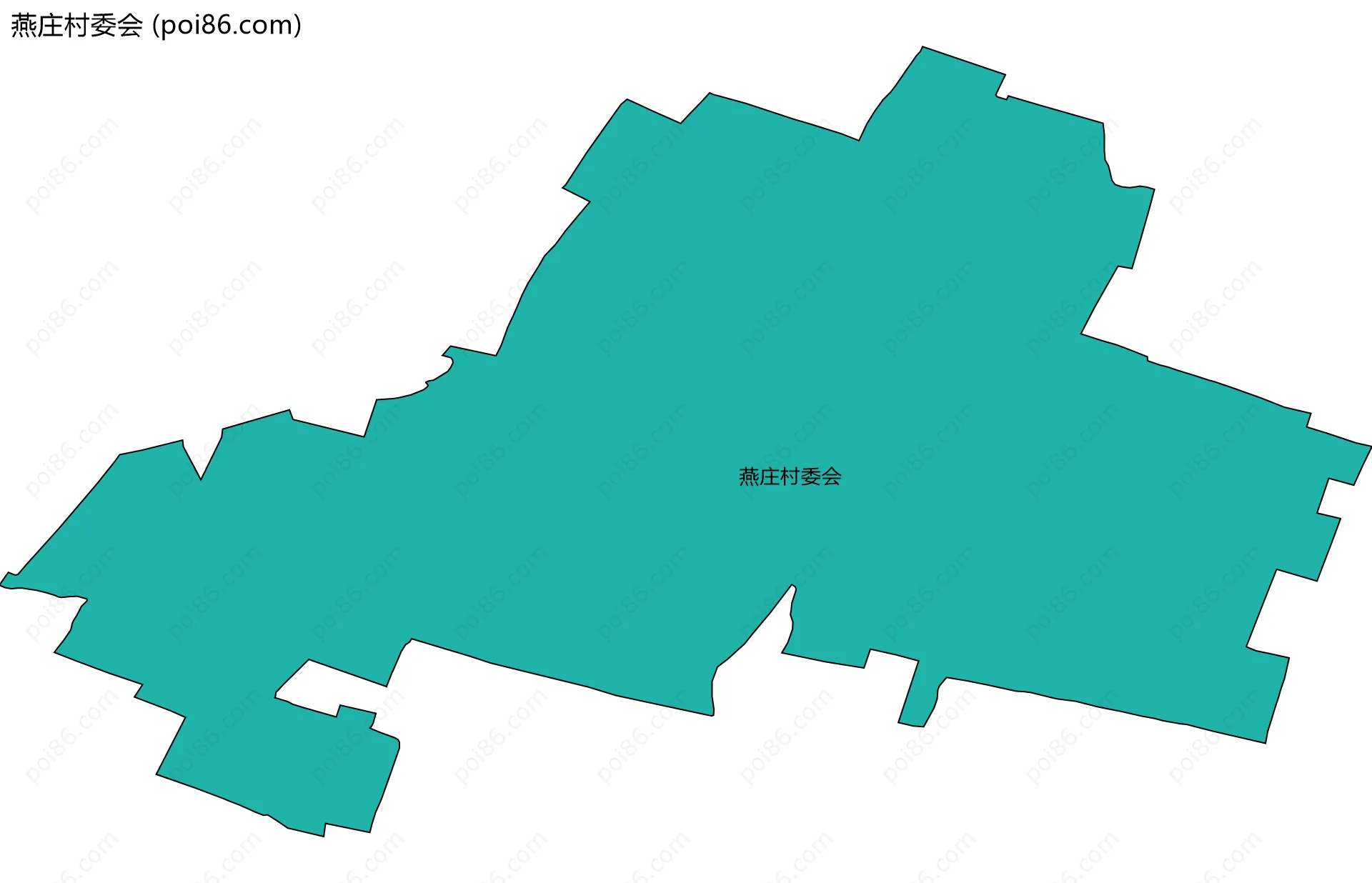 燕庄村委会边界地图