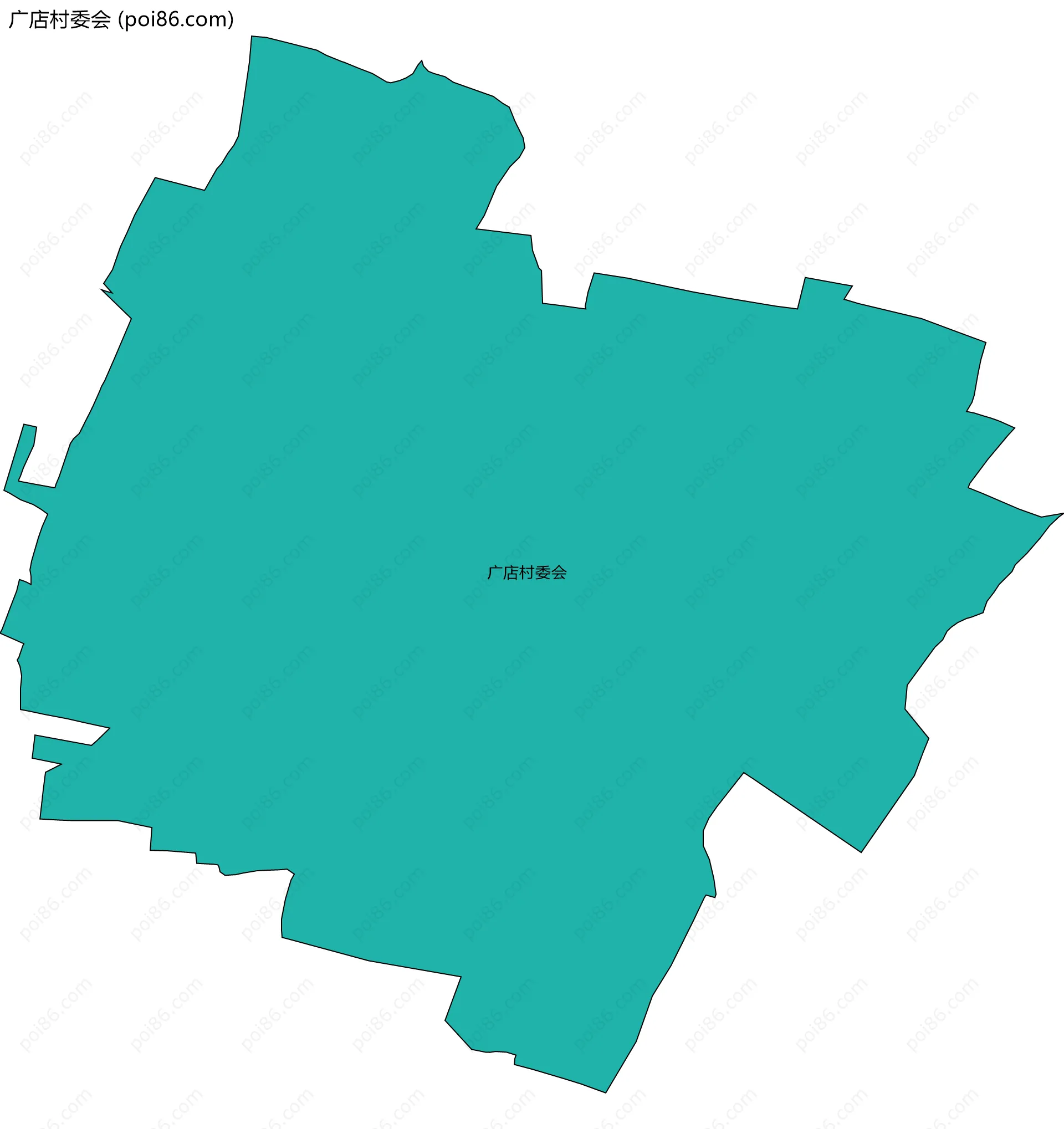 广店村委会边界地图