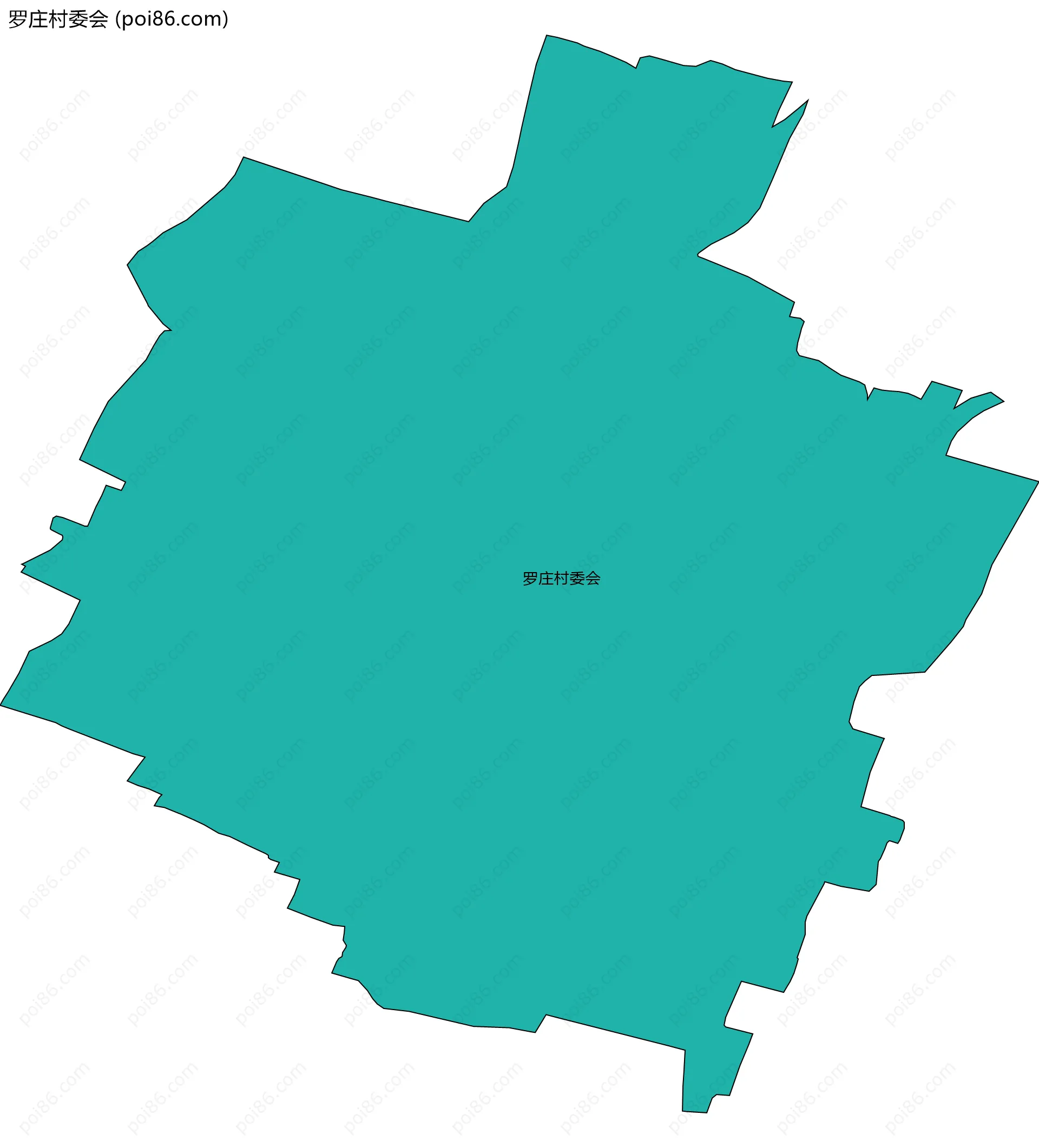 罗庄村委会边界地图