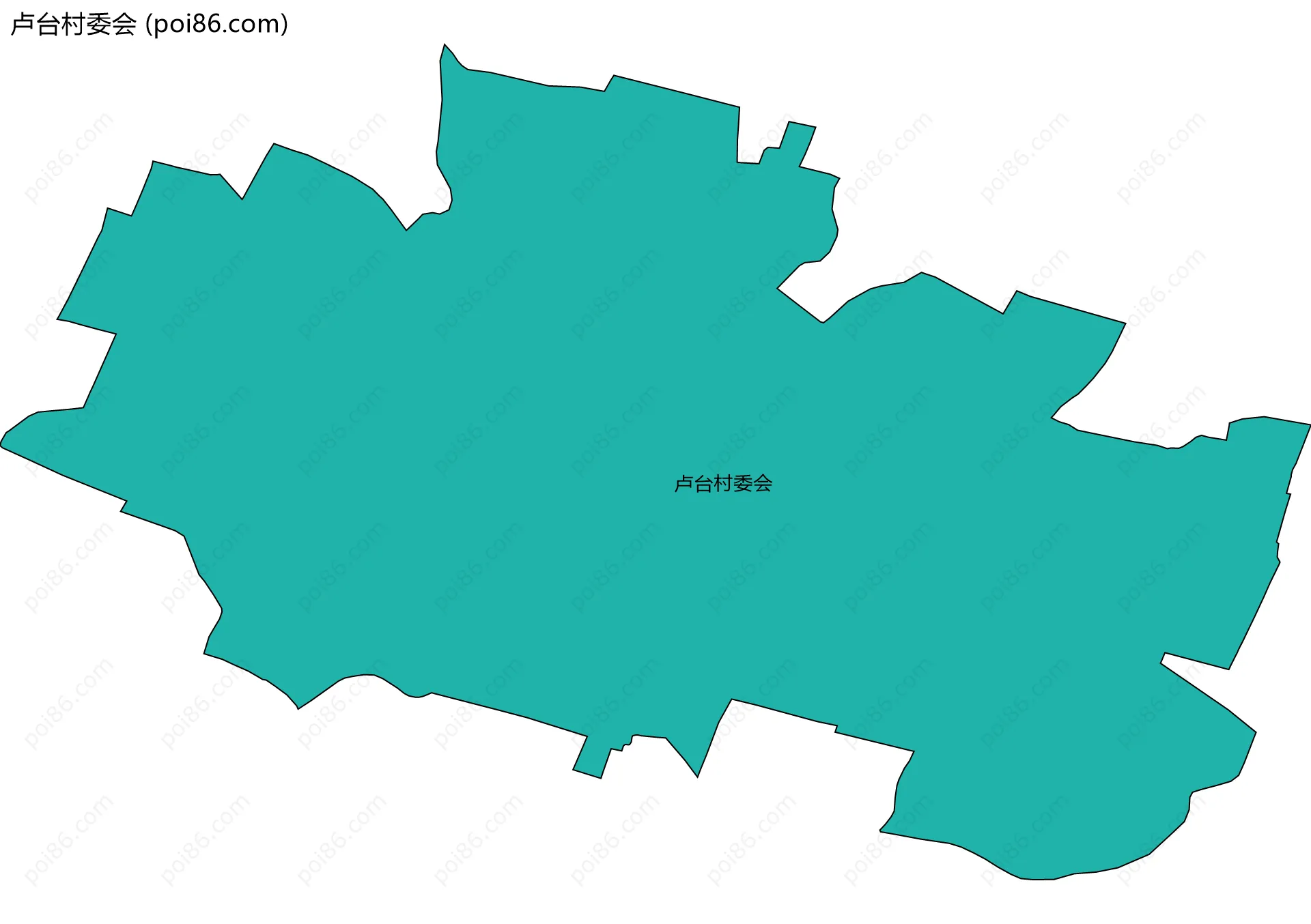 卢台村委会边界地图